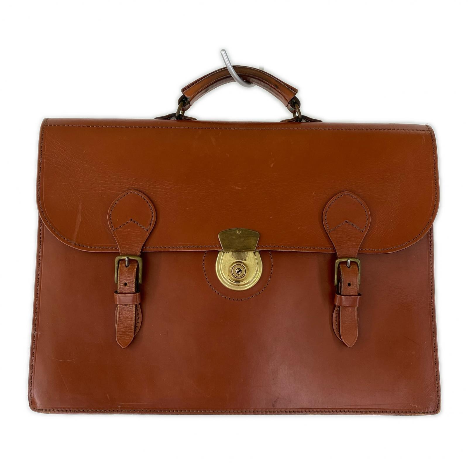 ブリーフケース COMPARTMENT BRIEF CASE 茶 ブラウン