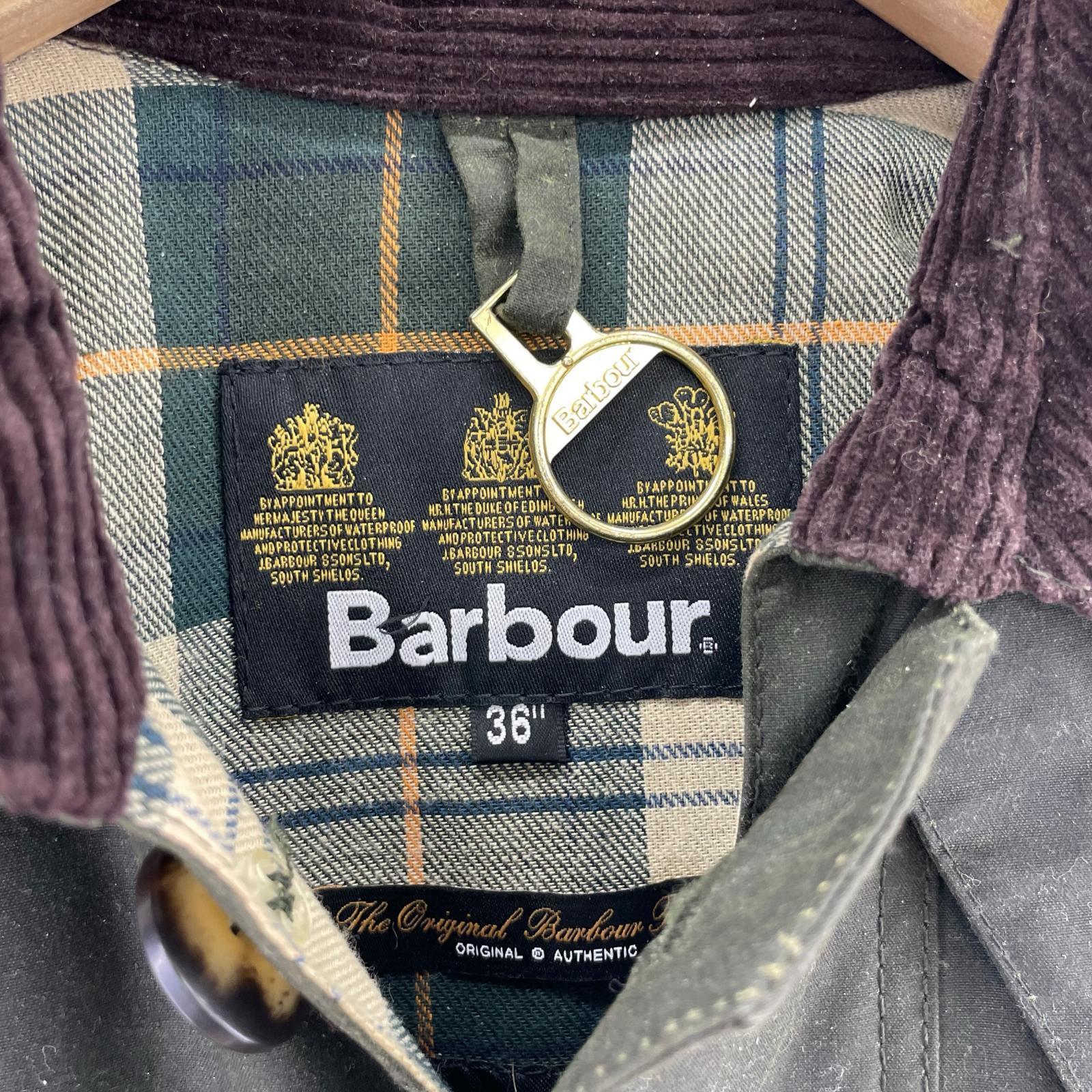 ジャケット Barbour ロングショアマン カーキ(36) 36 カーキ