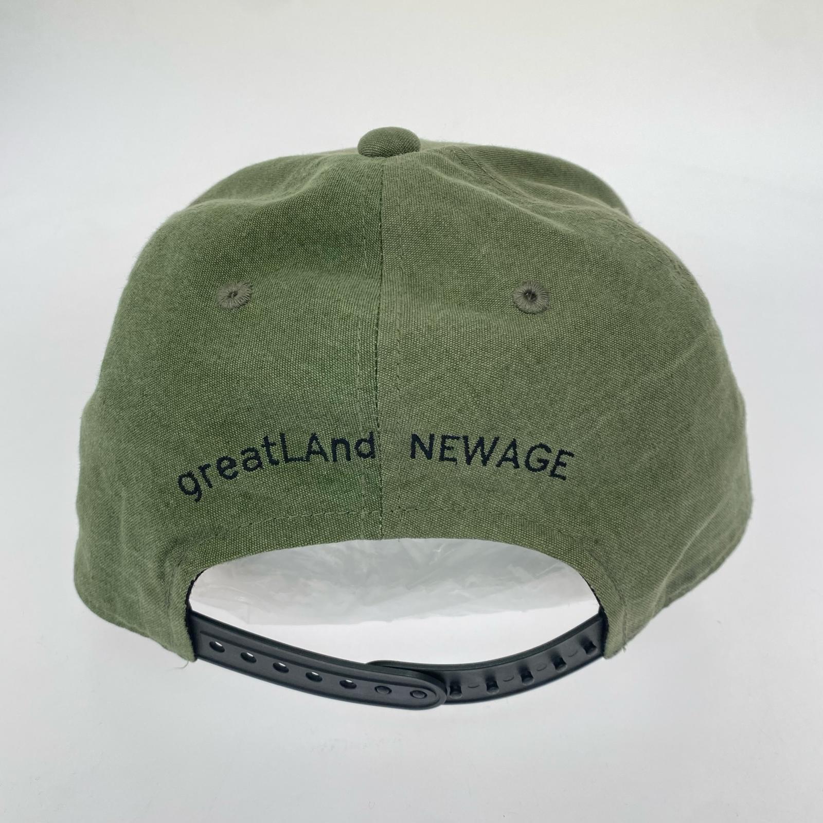 キャップ greatLAnd ORIGINAL SADE cap 刺繍6パネルキャップ F オリーブ