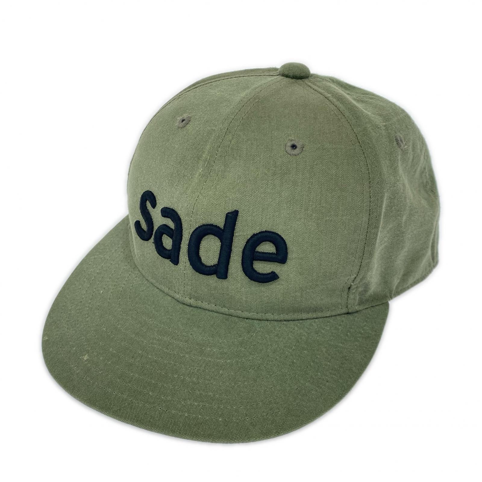 キャップ greatLAnd ORIGINAL SADE cap 刺繍6パネルキャップ F オリーブ