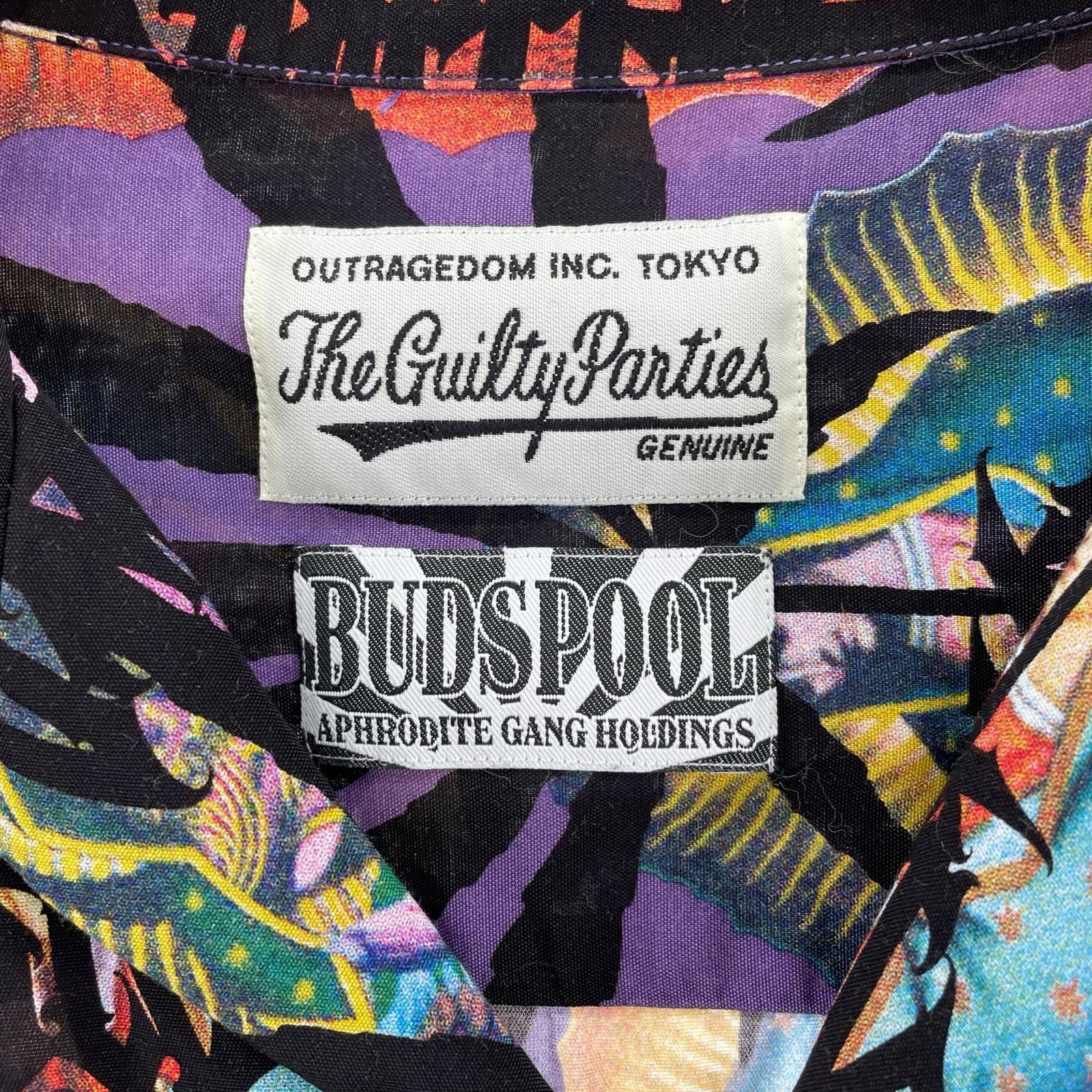 半袖シャツ ×BUDSPOOL レーヨンアロハシャツ マルチカラー