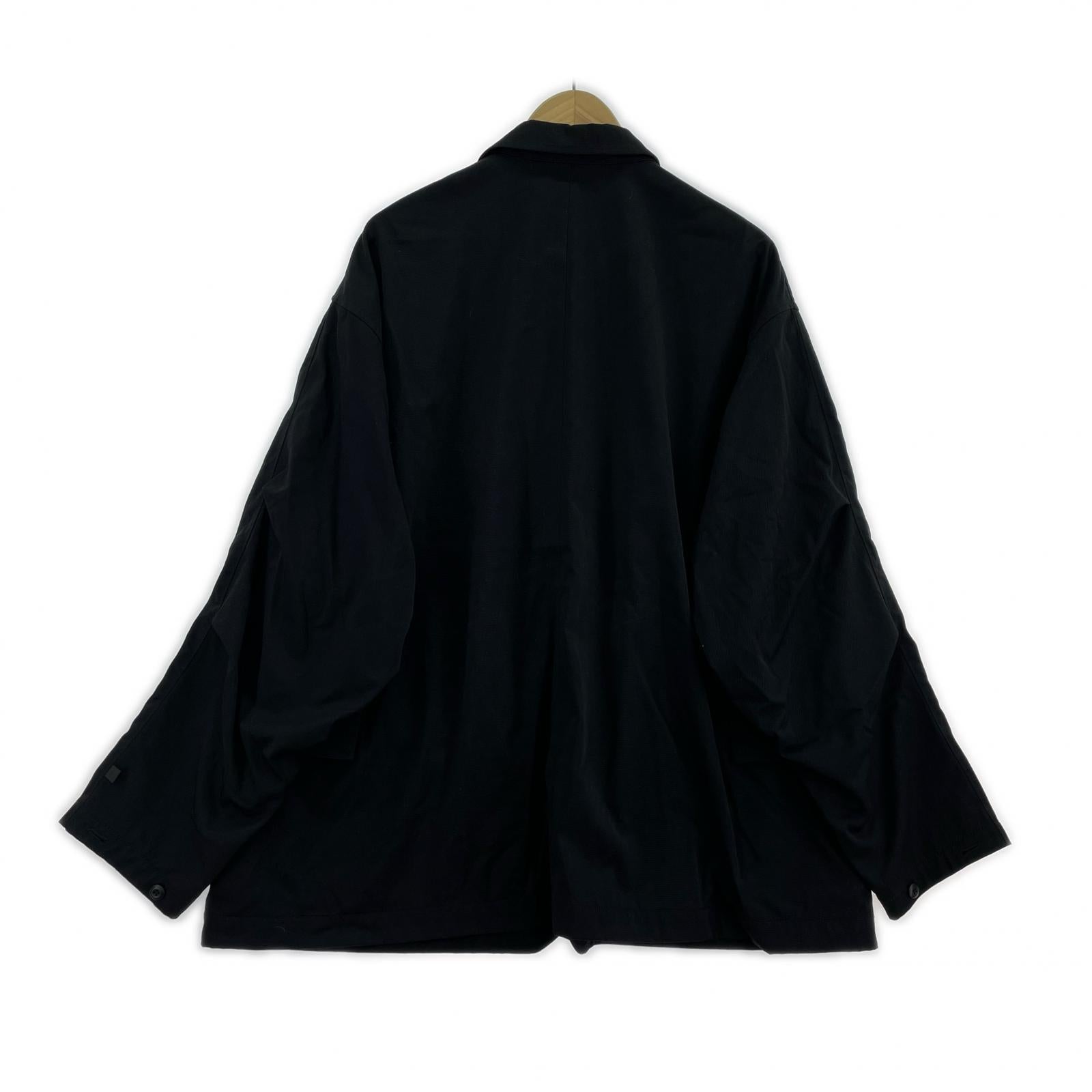 テーラードジャケット TECH LOOSE 2B JACKET TWILL BLACK L L ブラック