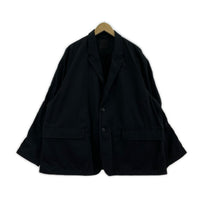 テーラードジャケット TECH LOOSE 2B JACKET TWILL BLACK L L ブラック