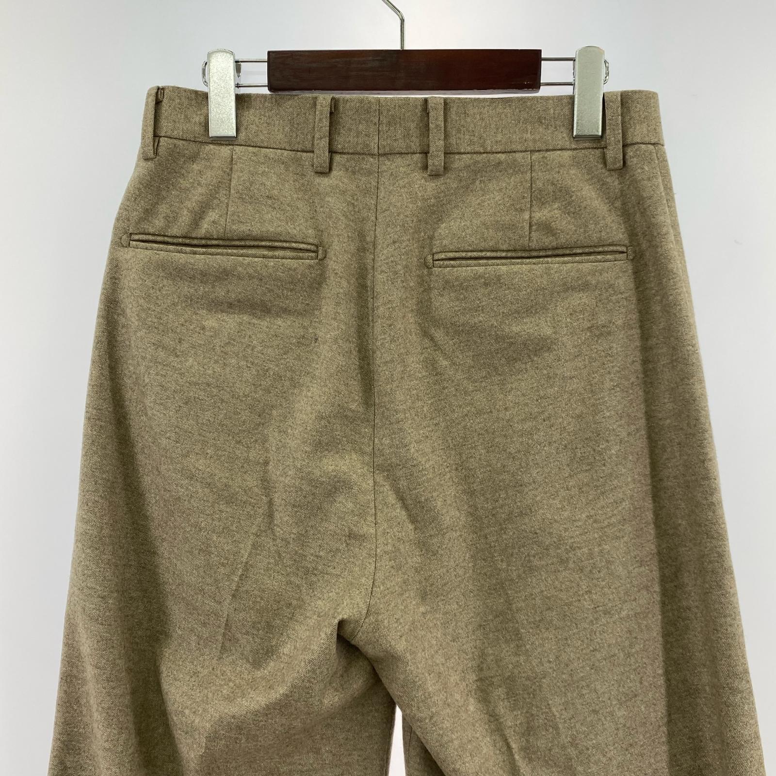 パンツ nikki essential pieces ウールタックパンツ 茶 (2) ブラウン