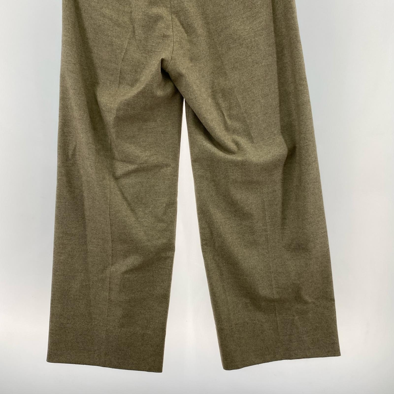 パンツ nikki essential pieces ウールタックパンツ 茶 (2) ブラウン