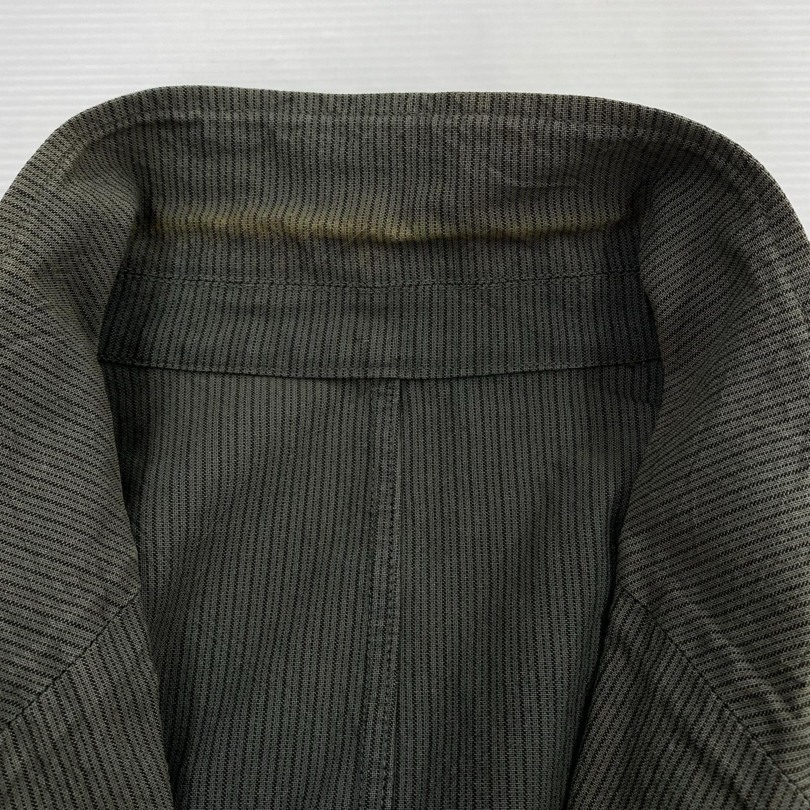 テーラードジャケット ISSEY MIYAKE ストライプ 2Bジャケット 2 グレー 2