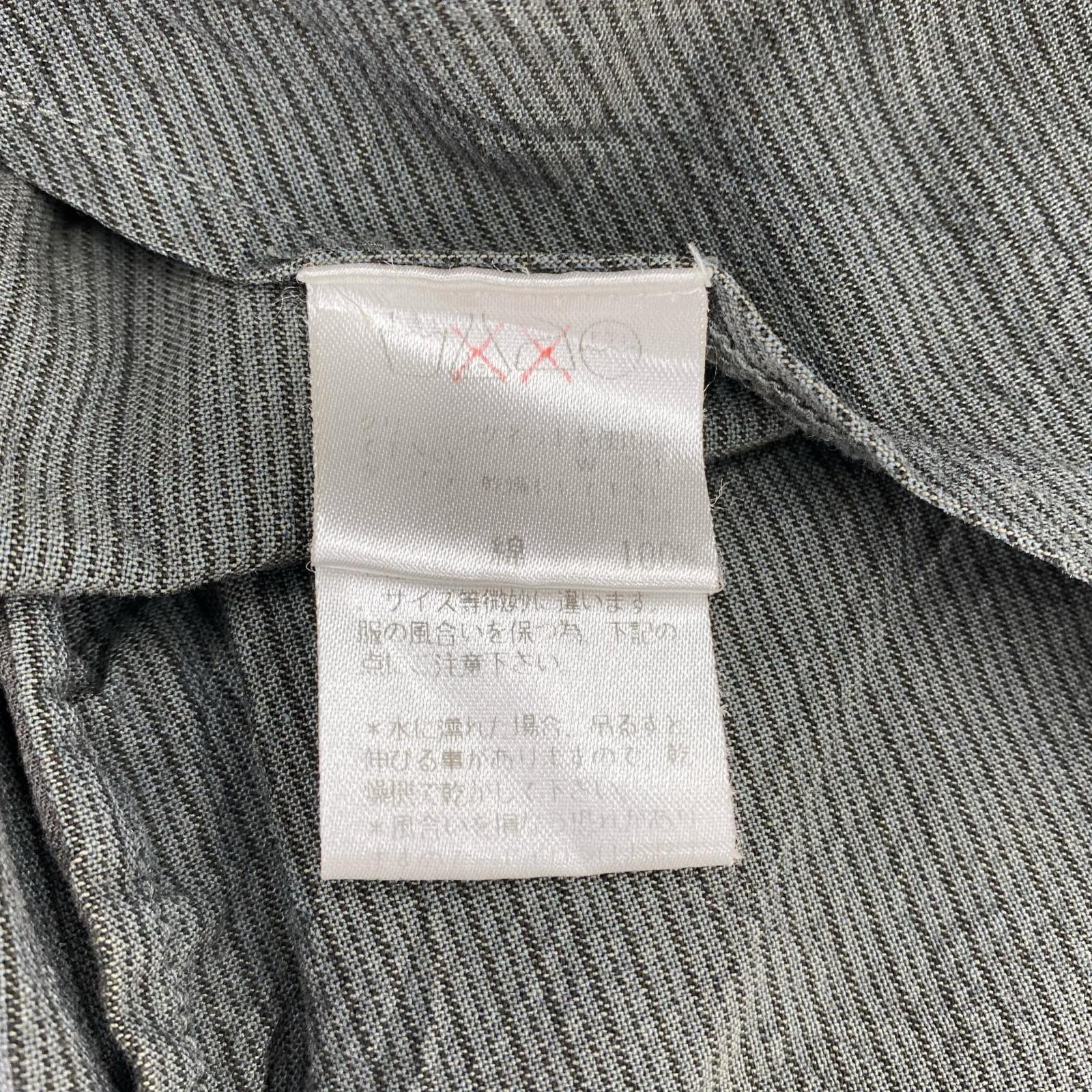テーラードジャケット ISSEY MIYAKE ストライプ 2Bジャケット 2 グレー 2