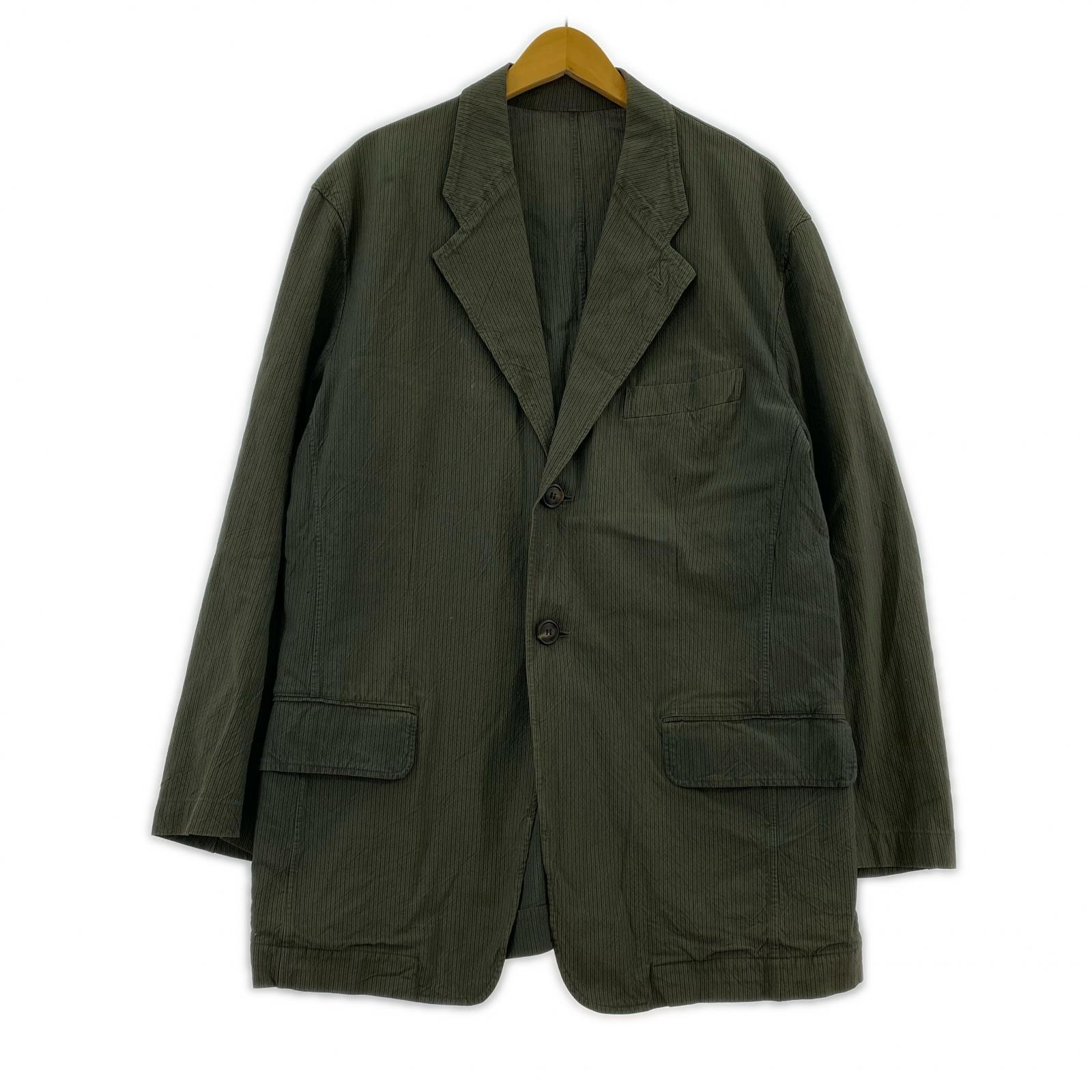 テーラードジャケット ISSEY MIYAKE ストライプ 2Bジャケット 2 グレー 2