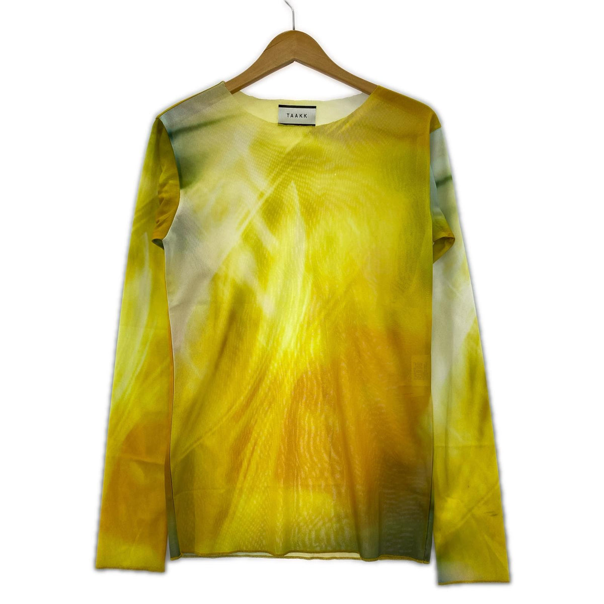 その他トップス 22AW/"TULLE" HIGH NECK TULLE T-SHIRTS 2 イエロー