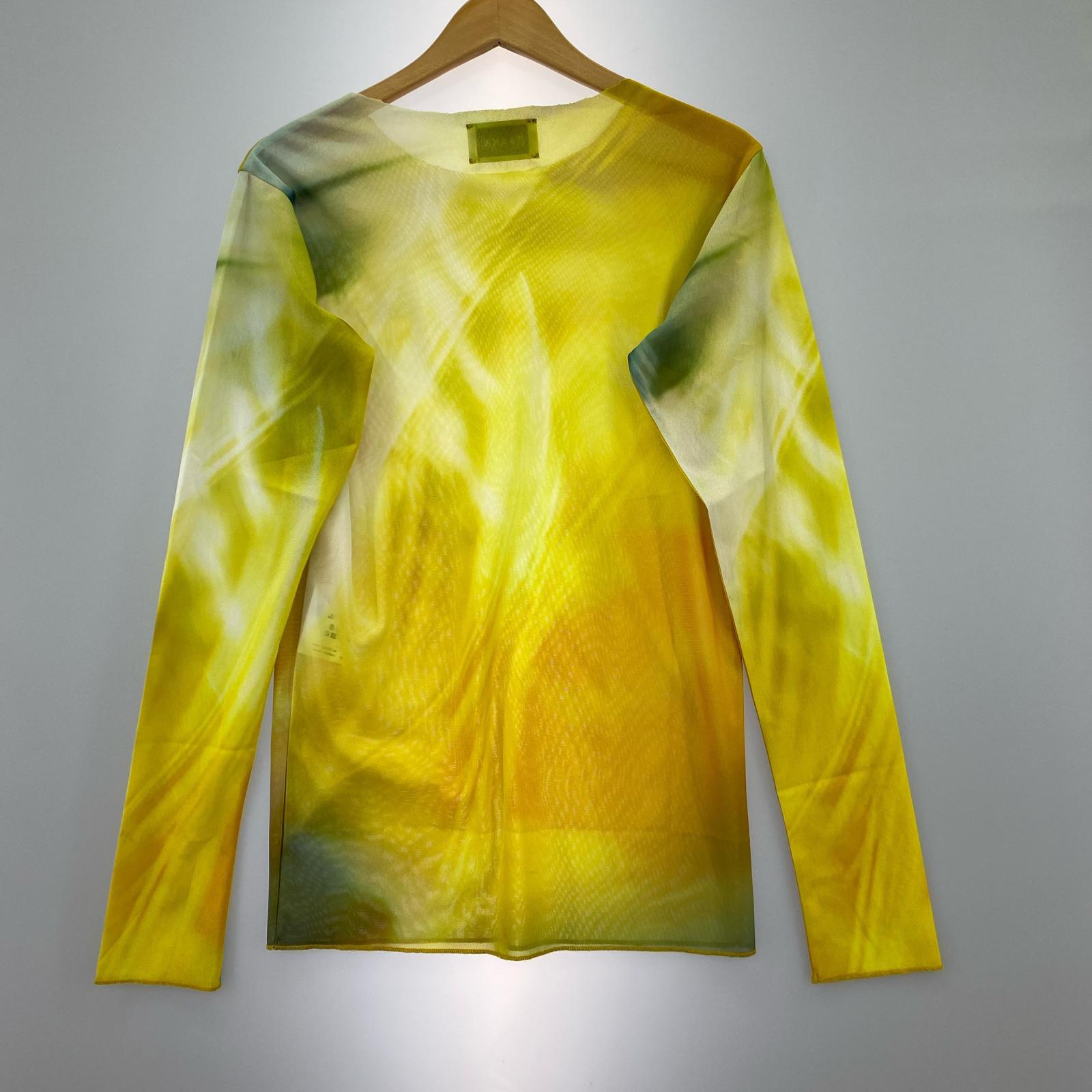 その他トップス 22AW/"TULLE" HIGH NECK TULLE T-SHIRTS 2 イエロー
