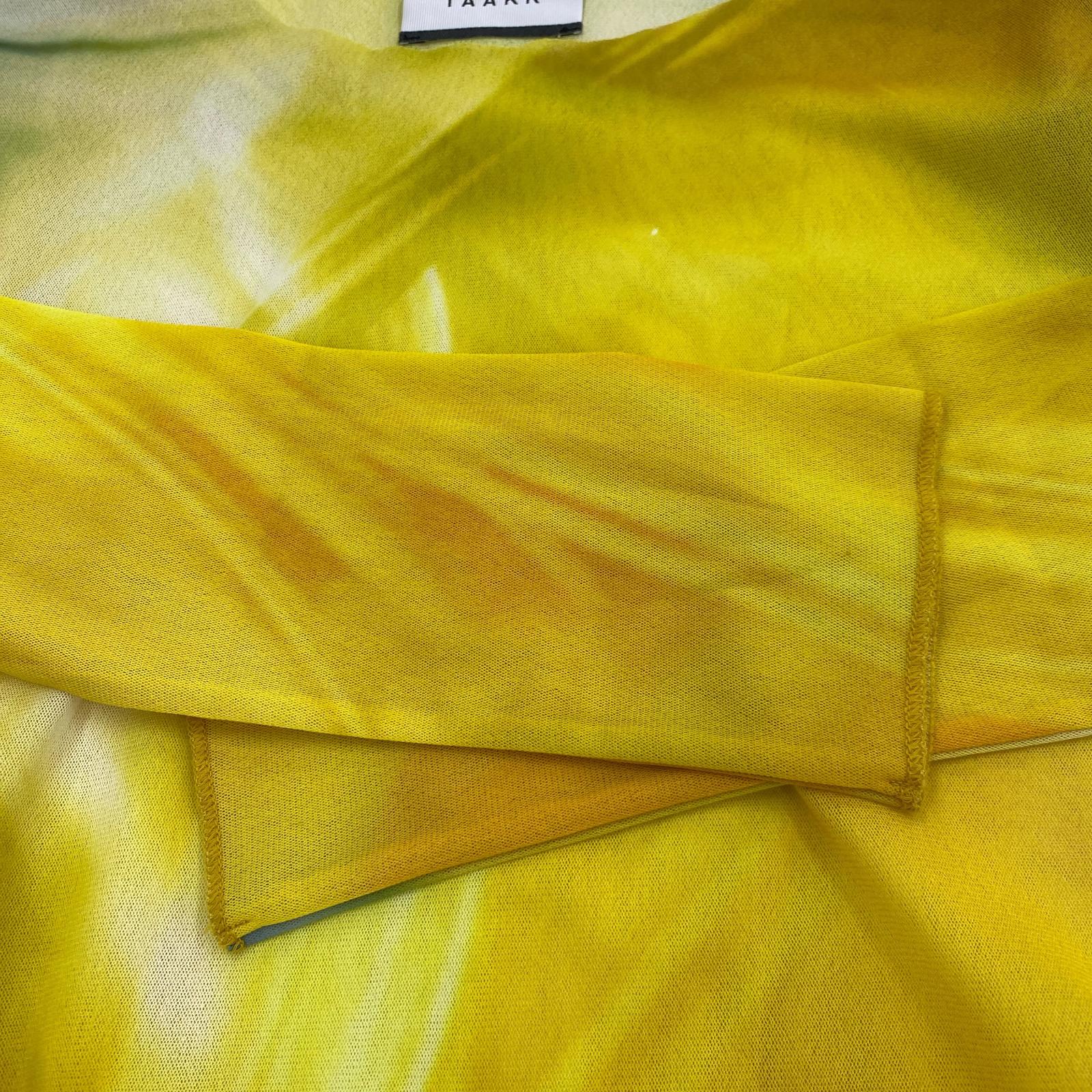 その他トップス 22AW/"TULLE" HIGH NECK TULLE T-SHIRTS 2 イエロー