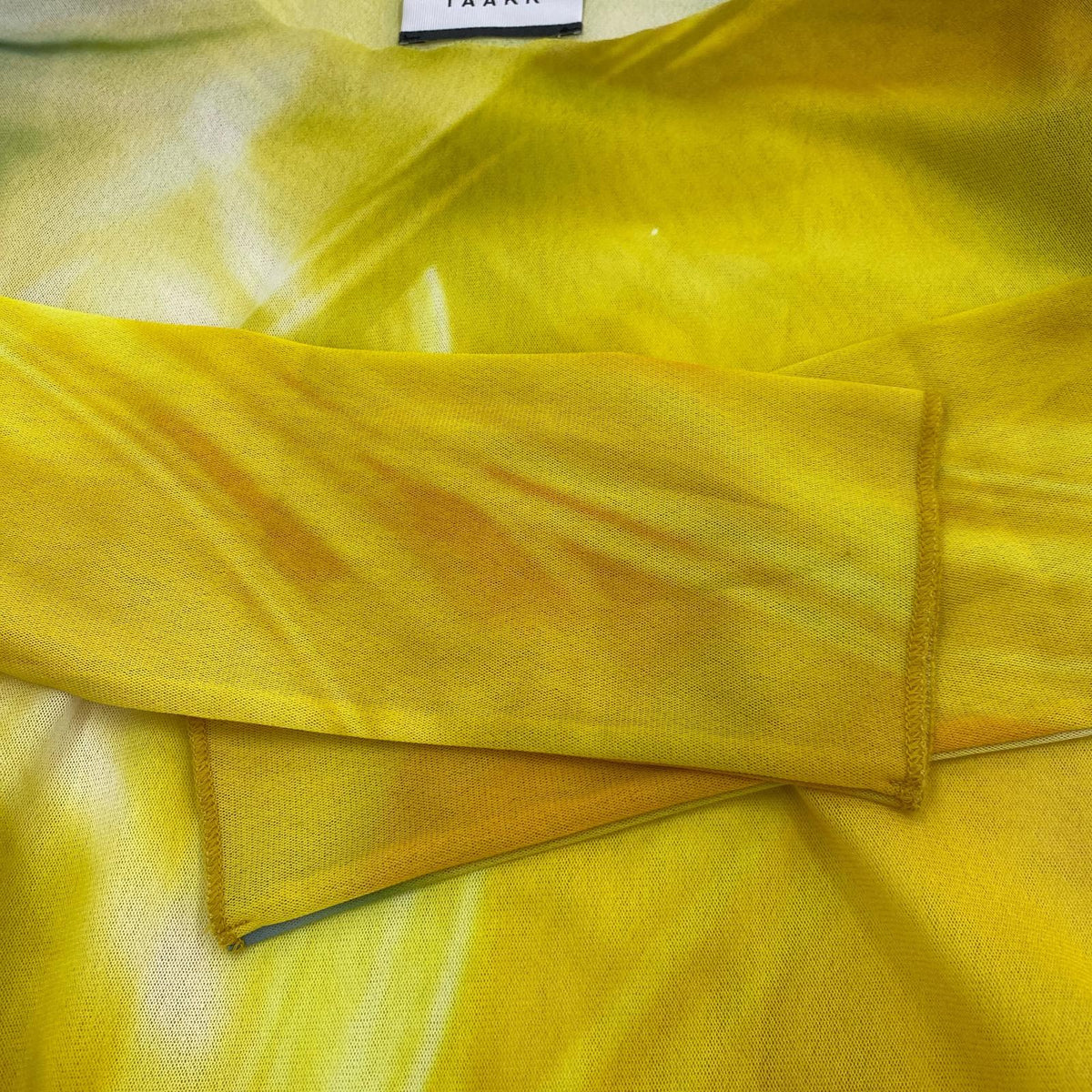 その他トップス 22AW/"TULLE" HIGH NECK TULLE T-SHIRTS 2 イエロー