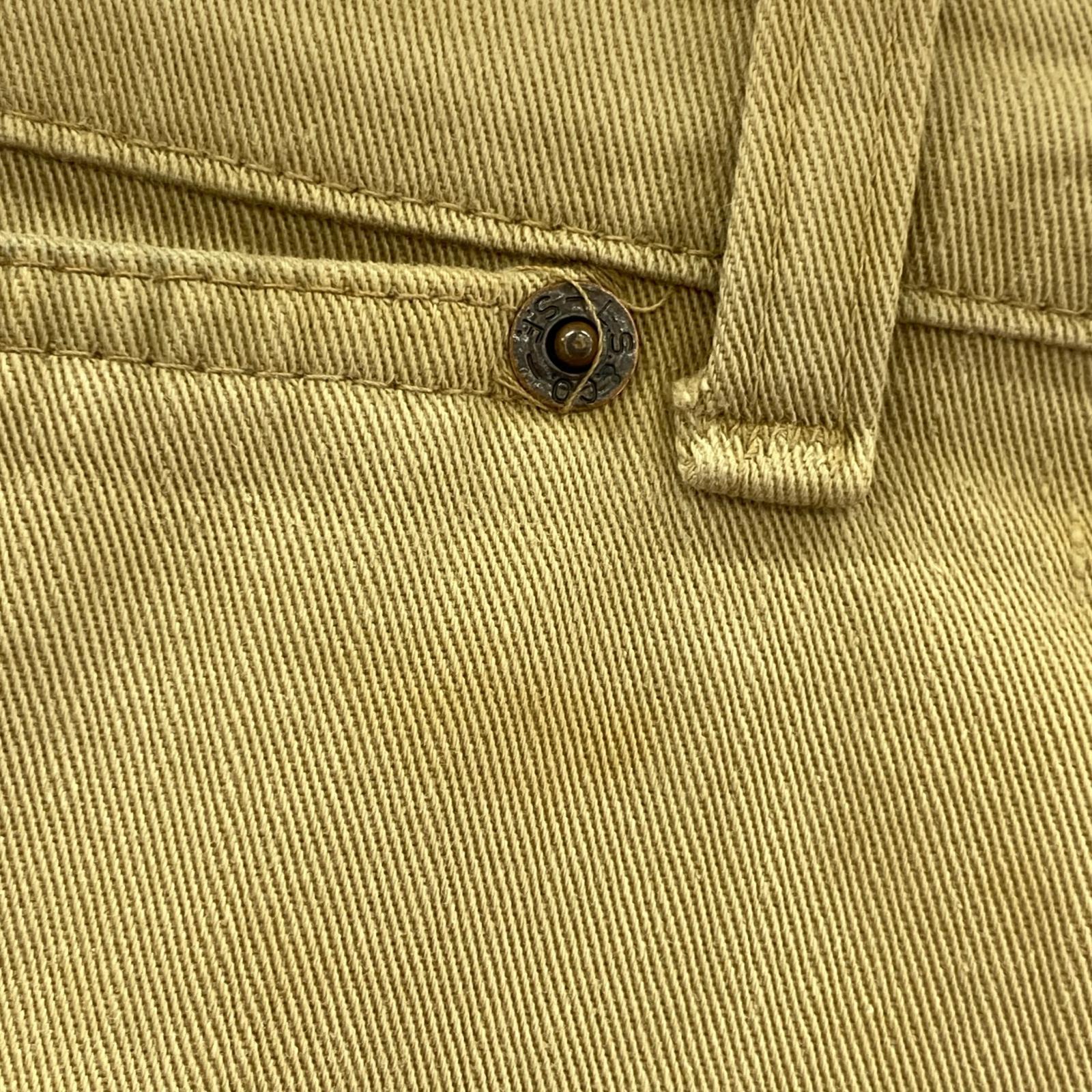 デニムパンツ ボタン裏28 42TALON ベージュ ベージュ