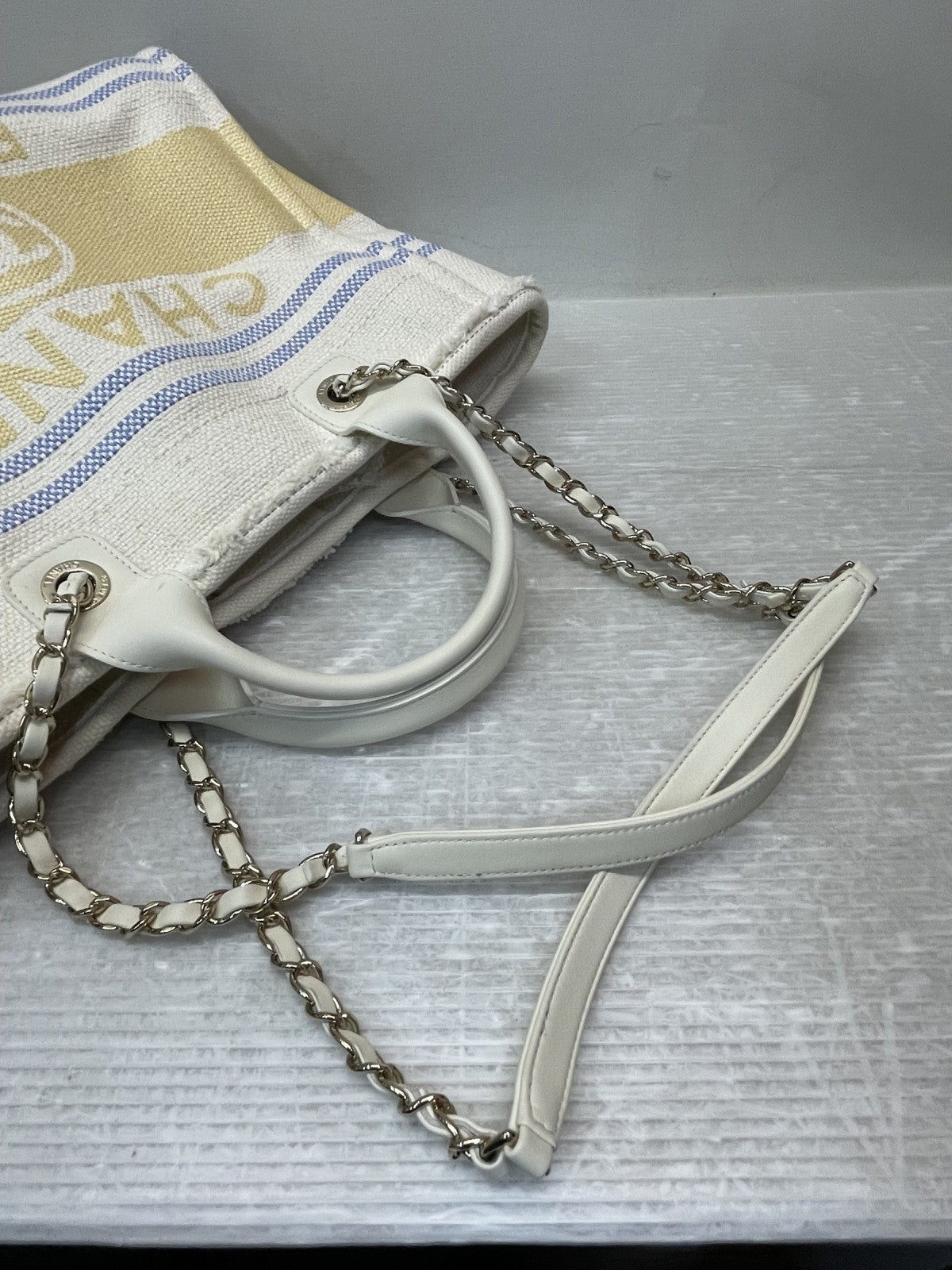 CHANEL 25C ドーヴィルGM キャンバストートバッグ