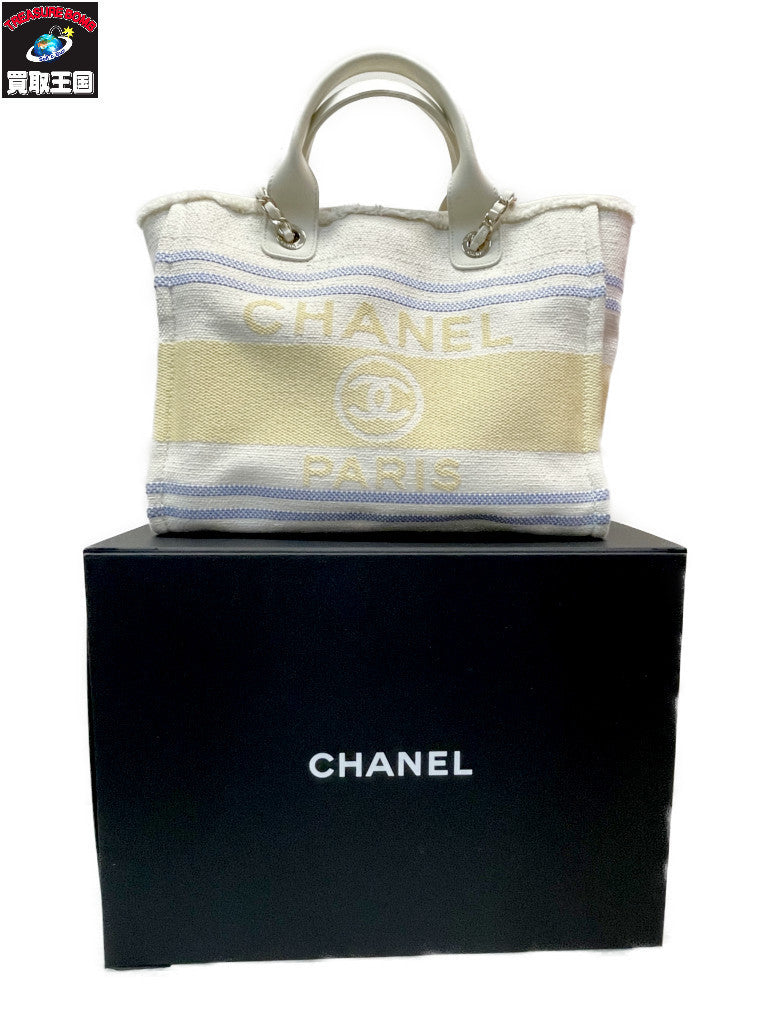 CHANEL 25C ドーヴィルGM キャンバストートバッグ