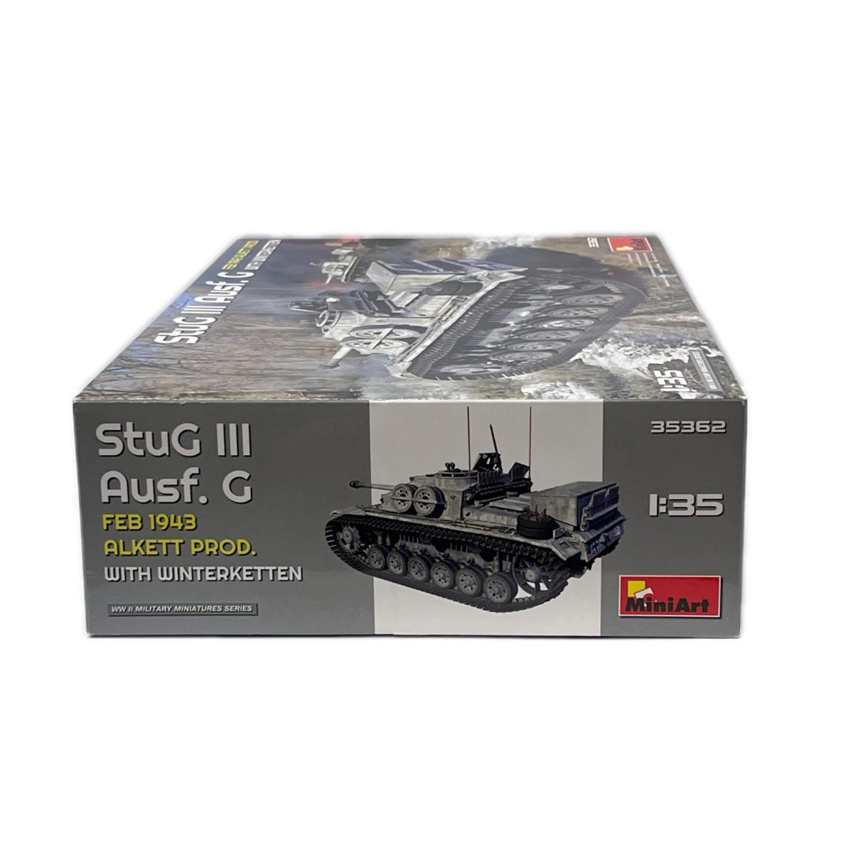 MintArt 1/35 Stug III Ausf.G ミニアート 1/35 III号突撃砲G型 1943年2月アルケット社製 w/冬季履帯 品番35362 プラモデル ミニアート(MiniArt)社 ミリタリープラモ