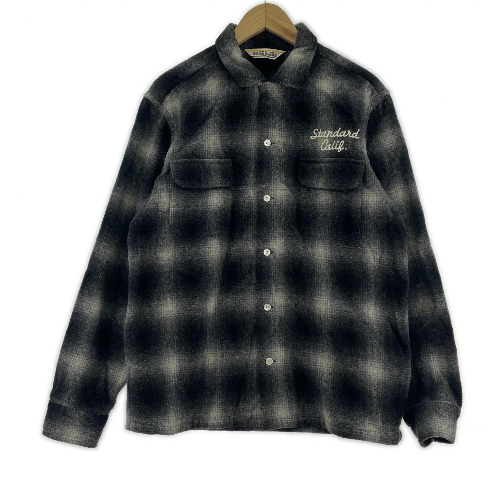 長袖シャツ STANDARD CALIFORNIA オンブレCK ブラック M M ブラック