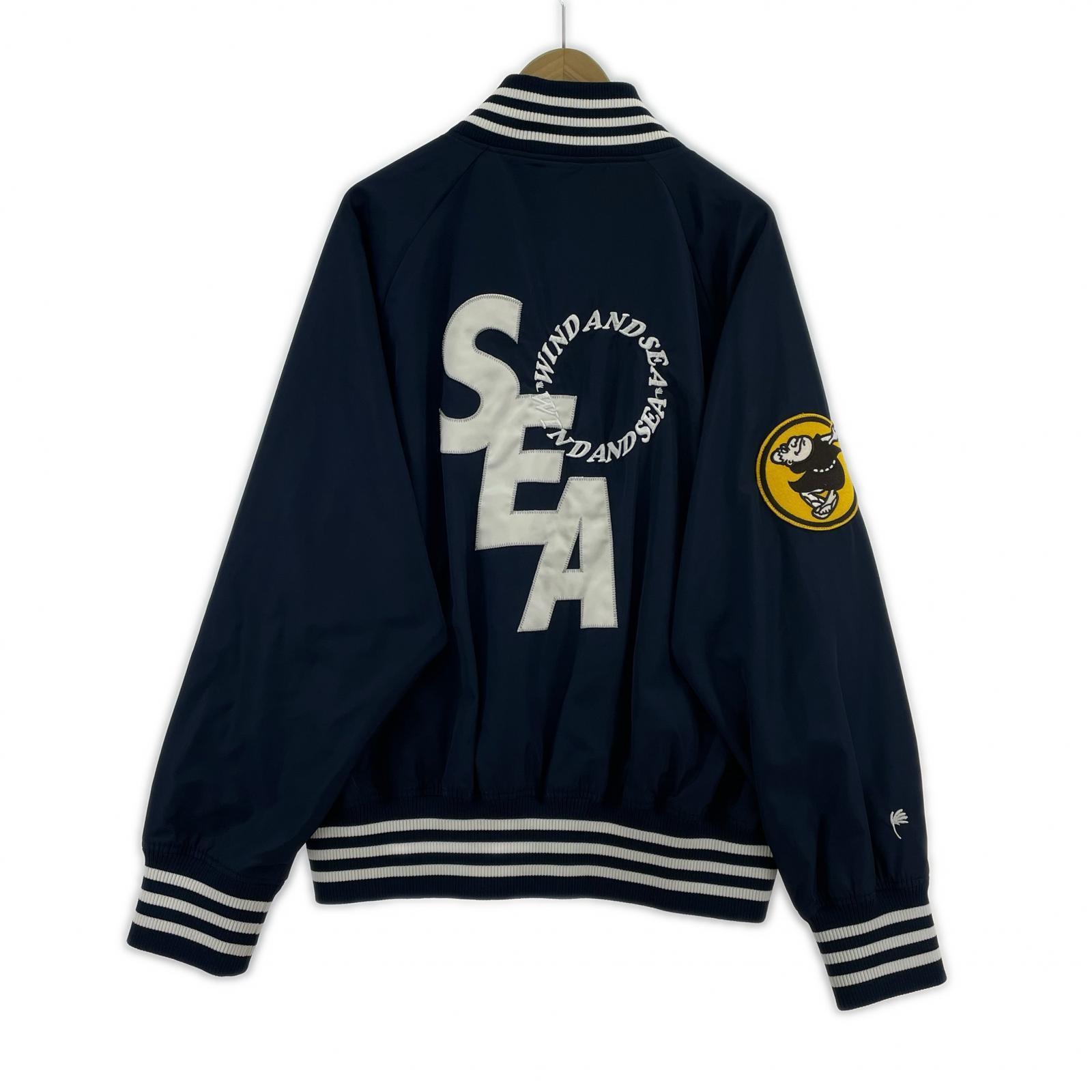 ブルゾン Satin Blouson NYV L L ネイビー