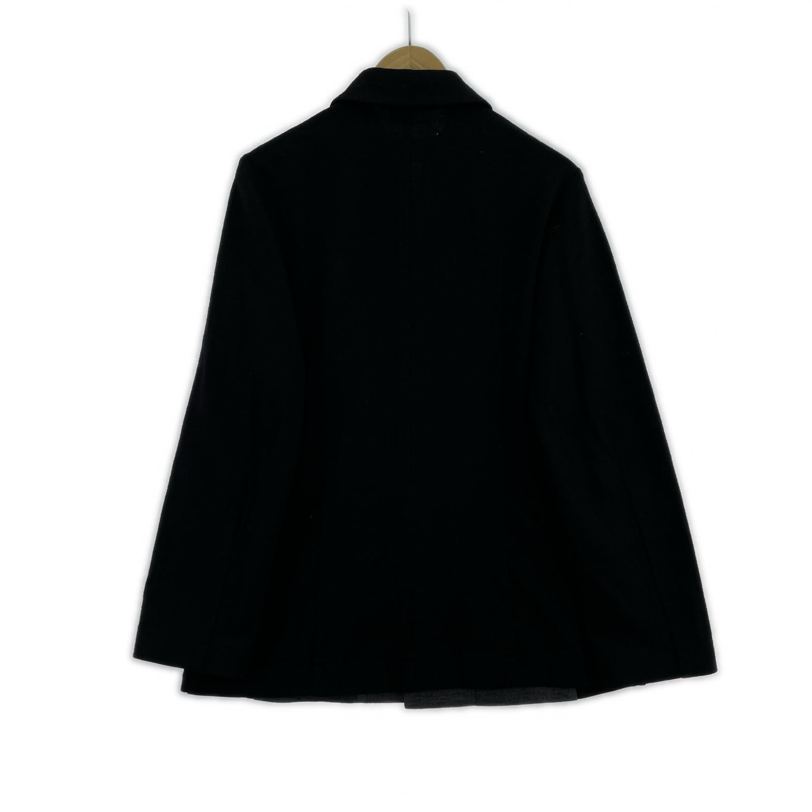長袖シャツ 90s 切り替え ウールシャツ BLK&GRY