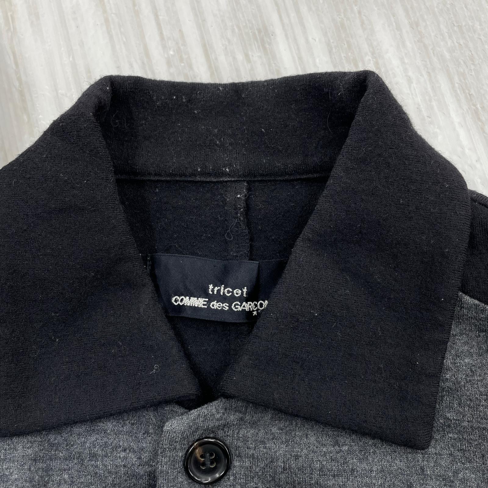 長袖シャツ 90s 切り替え ウールシャツ BLK&GRY
