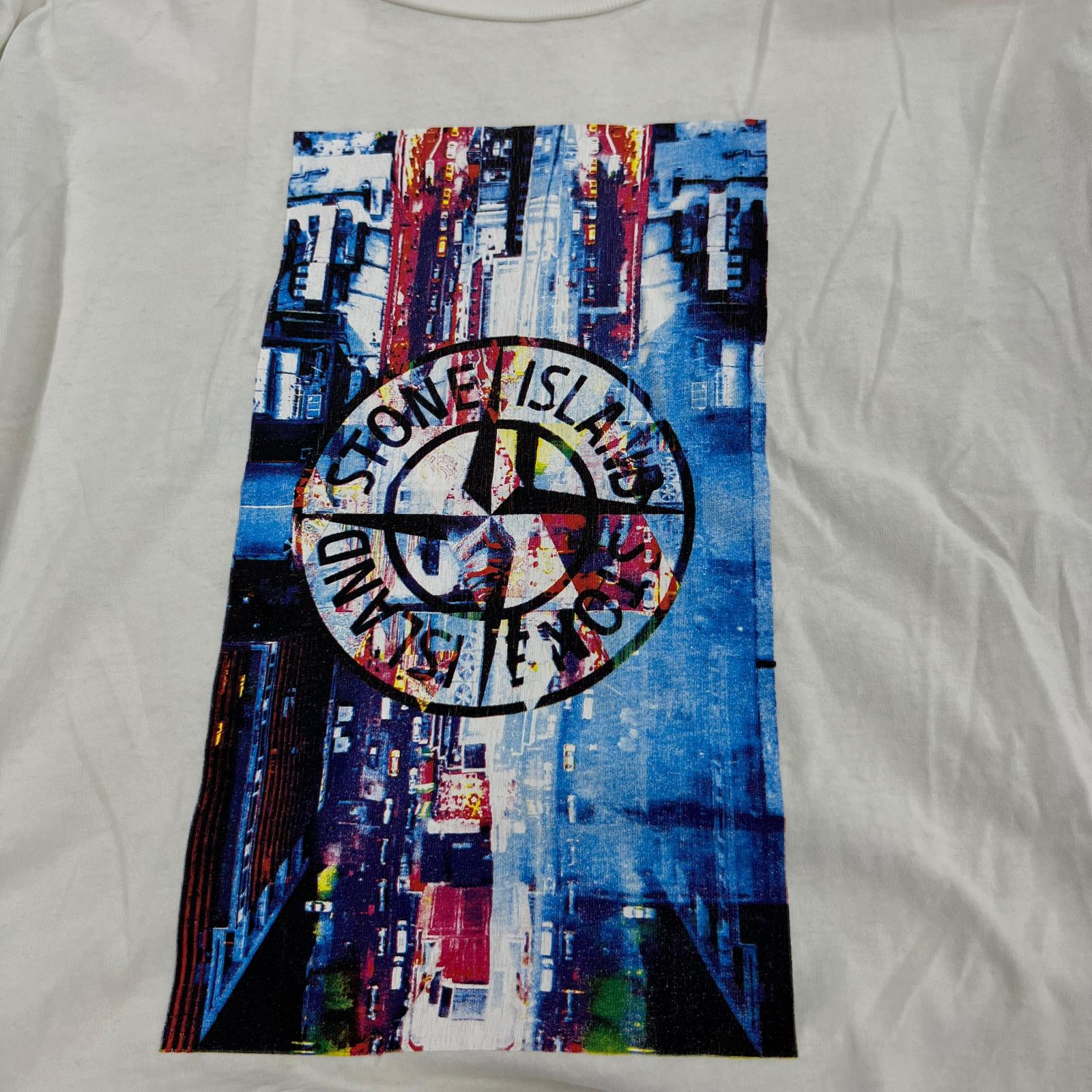 半袖Tシャツ STONE ISLAND 半袖Tシャツ・カットソー M ホワイト