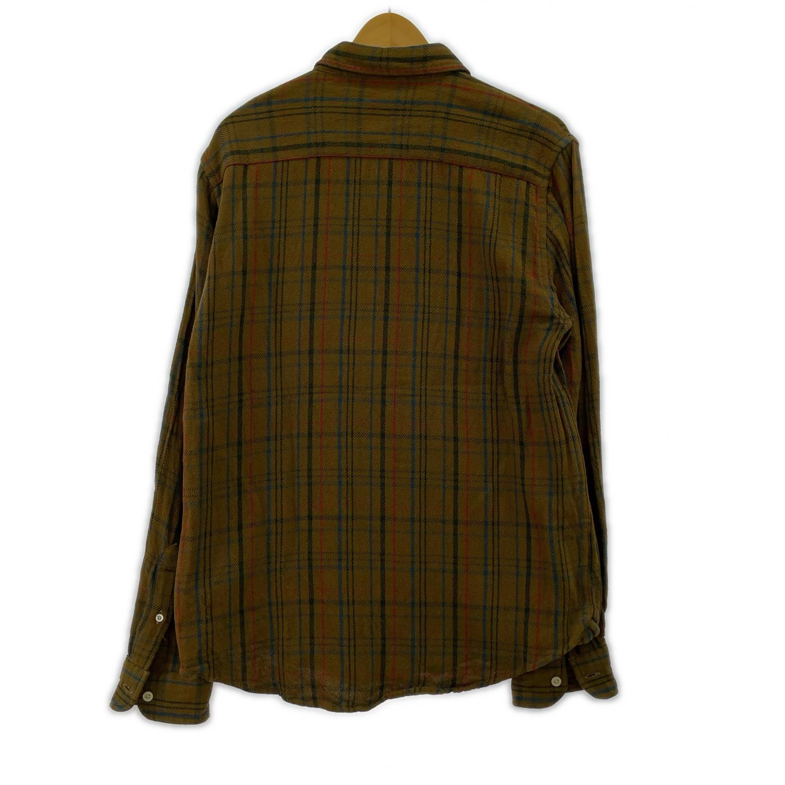 長袖シャツ LVC ウエスタンチェックシャツ 茶(M) M