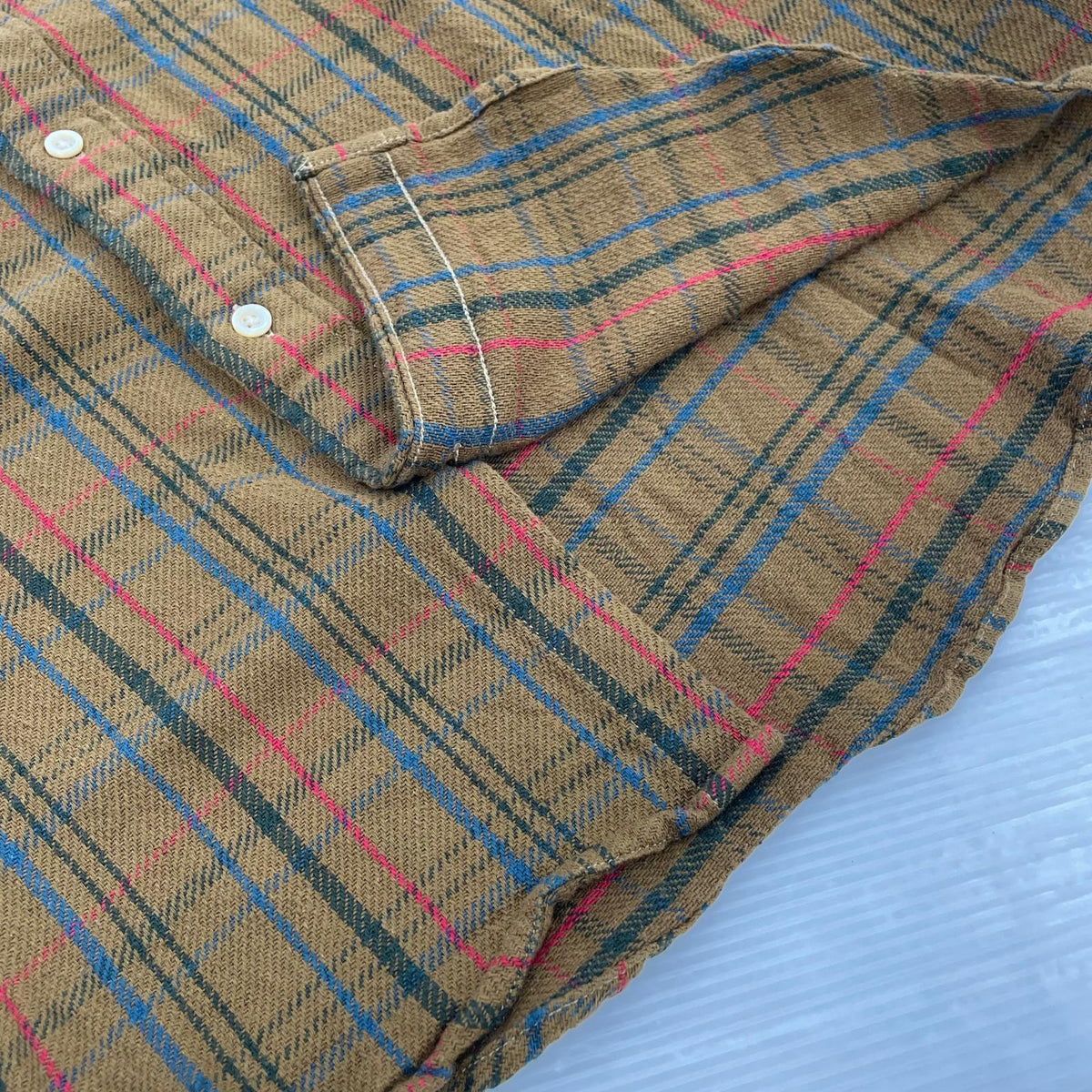 長袖シャツ LVC ウエスタンチェックシャツ 茶(M) M