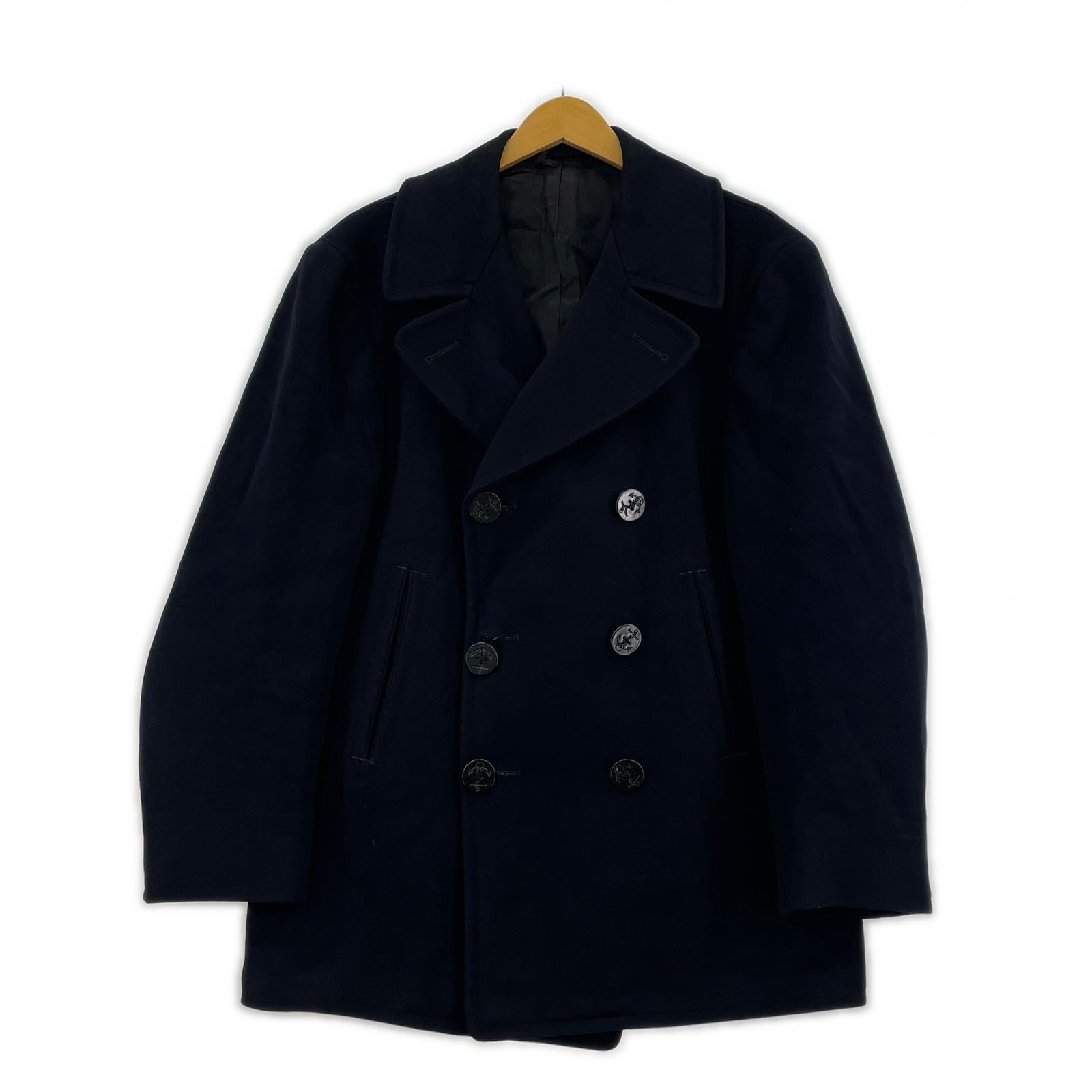 その他アウター 40s Pコート 紺 ネイビー