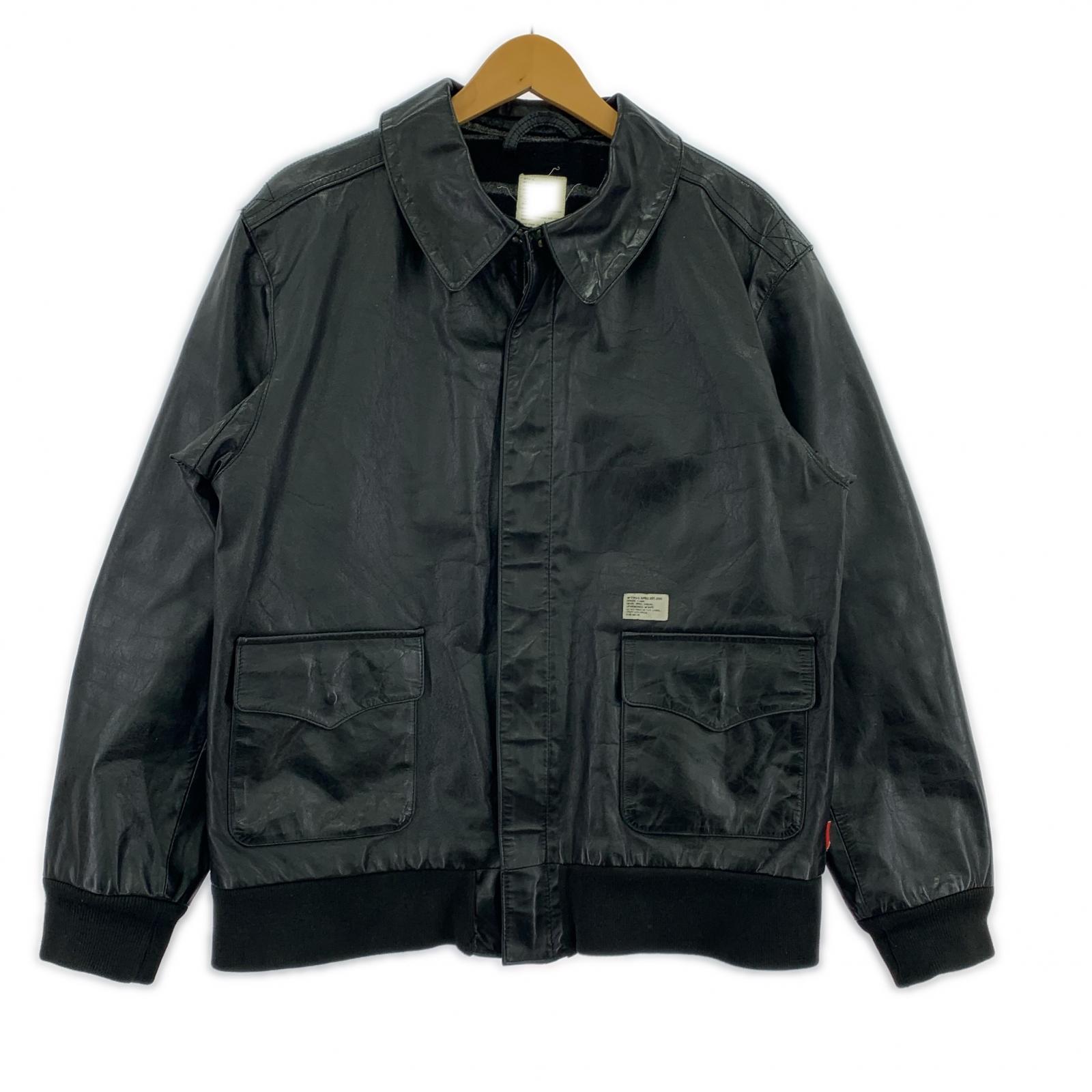 レザージャケット 初期 裏地ブランケット G-1 レザージャケット ブラック