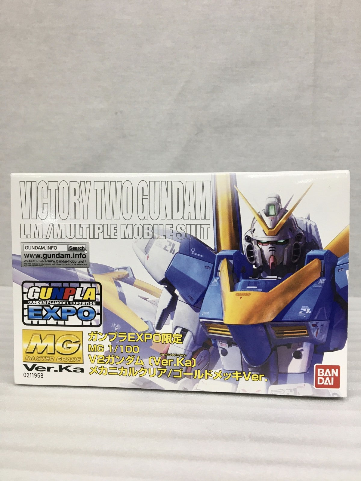MG V2ガンダム(Ver.Ka) メカニカルクリア/ゴールドメッキVer. ガンプラ