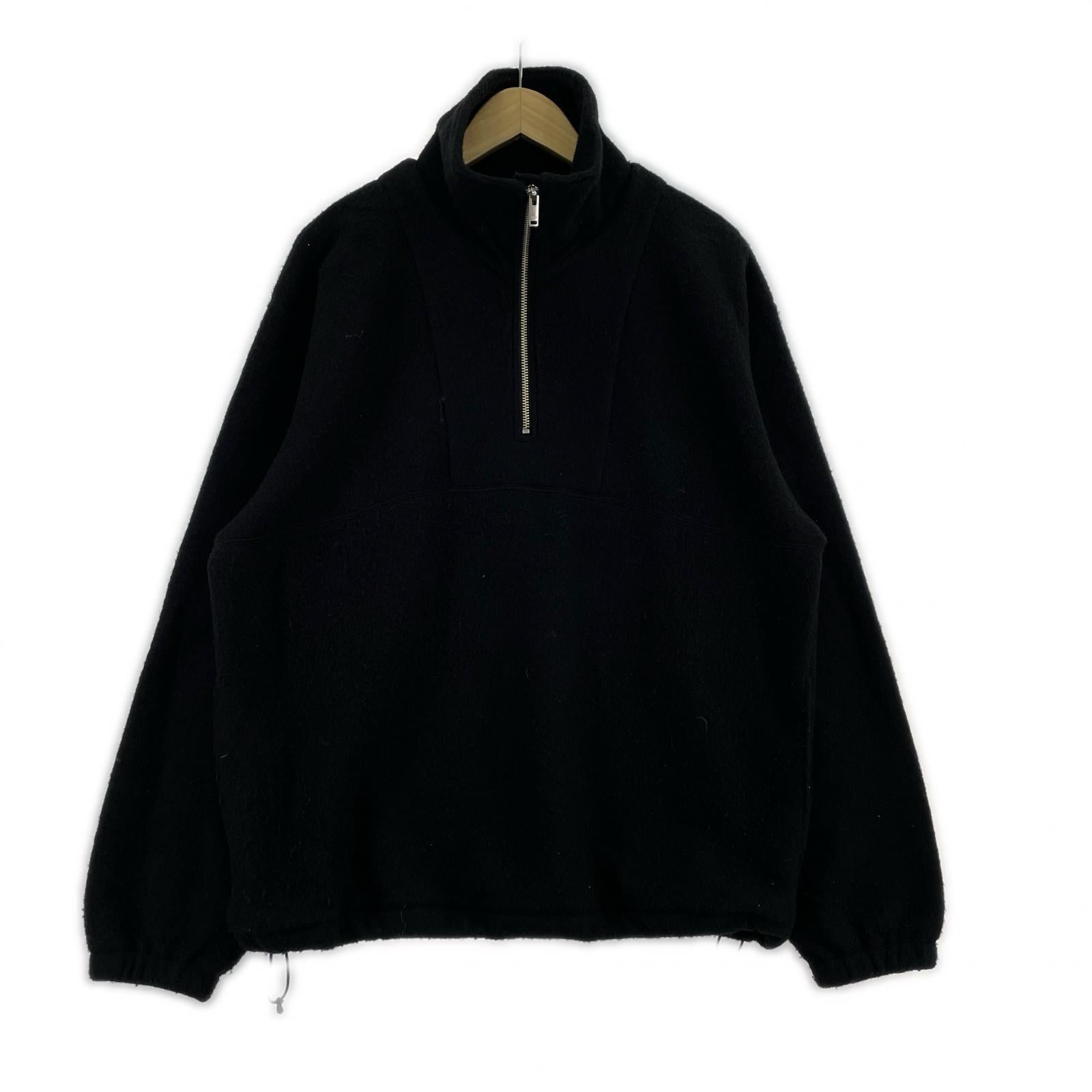 ジャケット 25AW Wool Fleece Half Zip Pullover 黒 2 2 ブラック