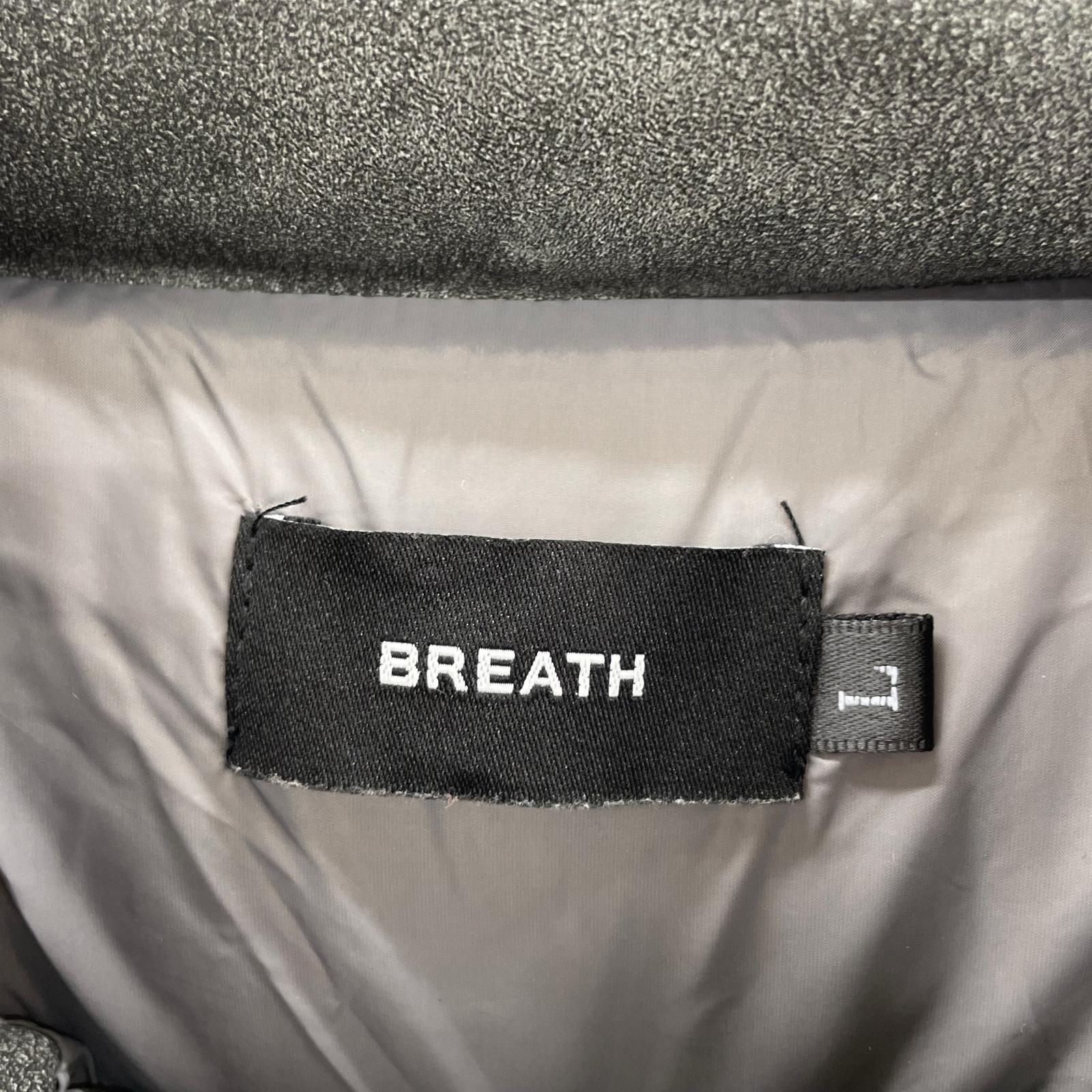 ダウンジャケット BREATH エンボスロゴ (L) グレー L グレー