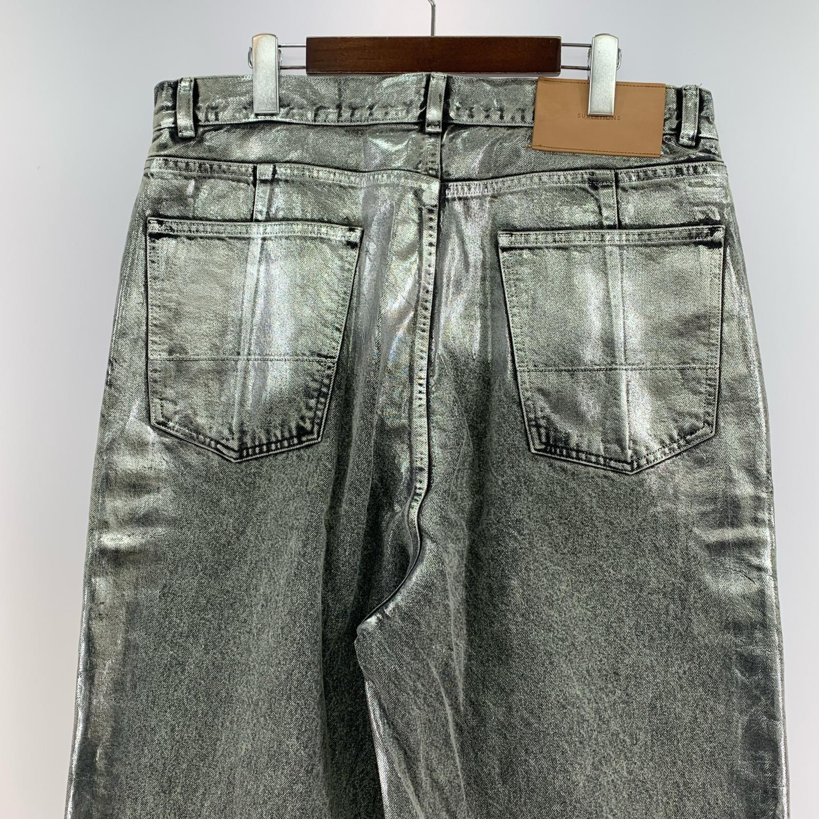 パンツ SUBLATIONS WIDE SEAM DENIM BAGGY PANTS 3 シルバー