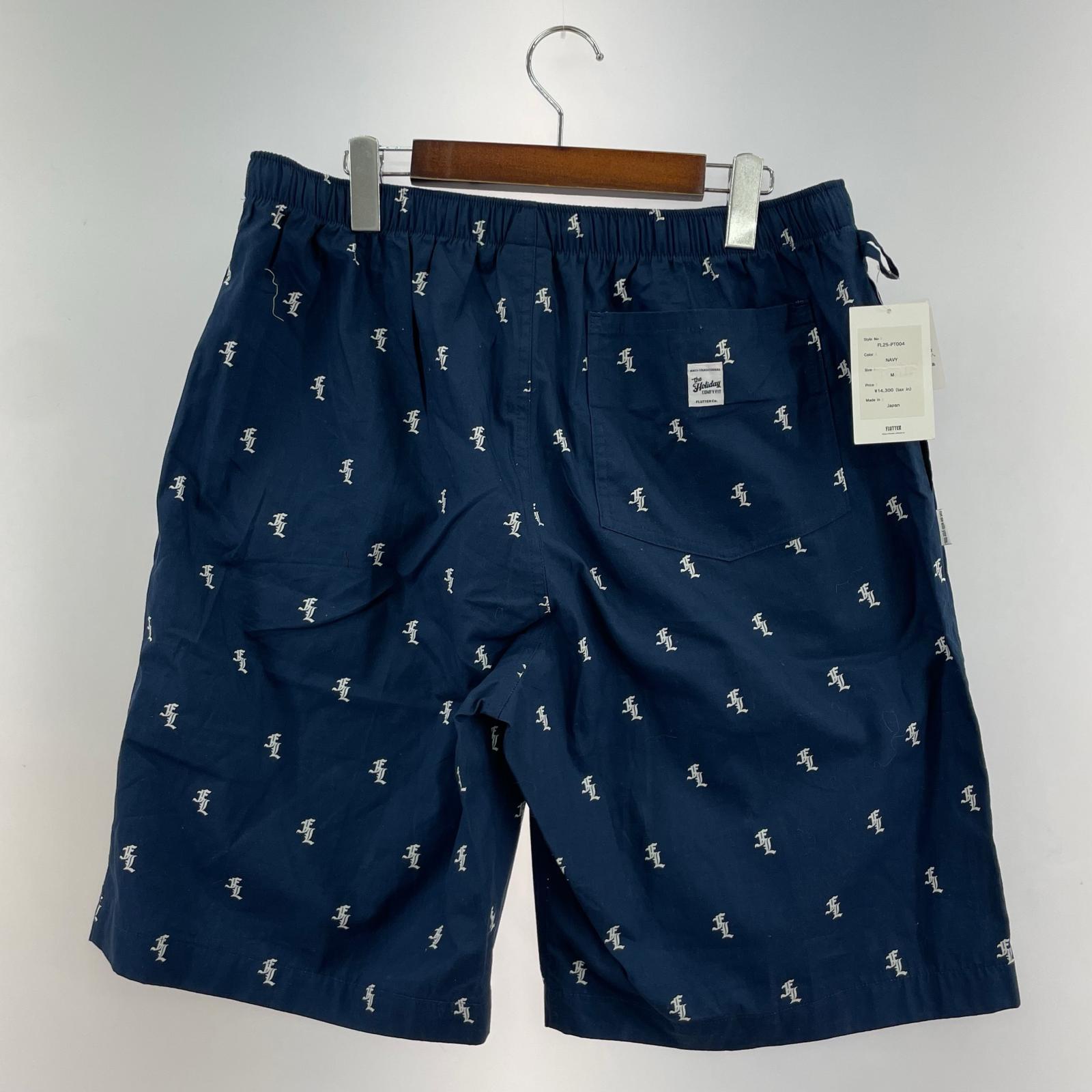 ショートパンツ FLUTTER 総柄 ショーツ 紺 M M