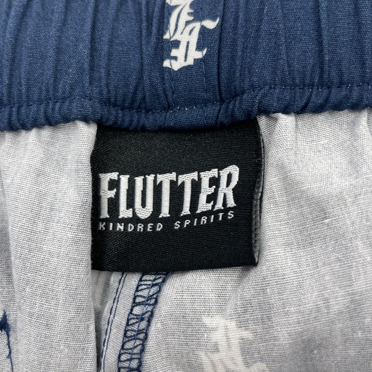 ショートパンツ FLUTTER 総柄 ショーツ 紺 M M
