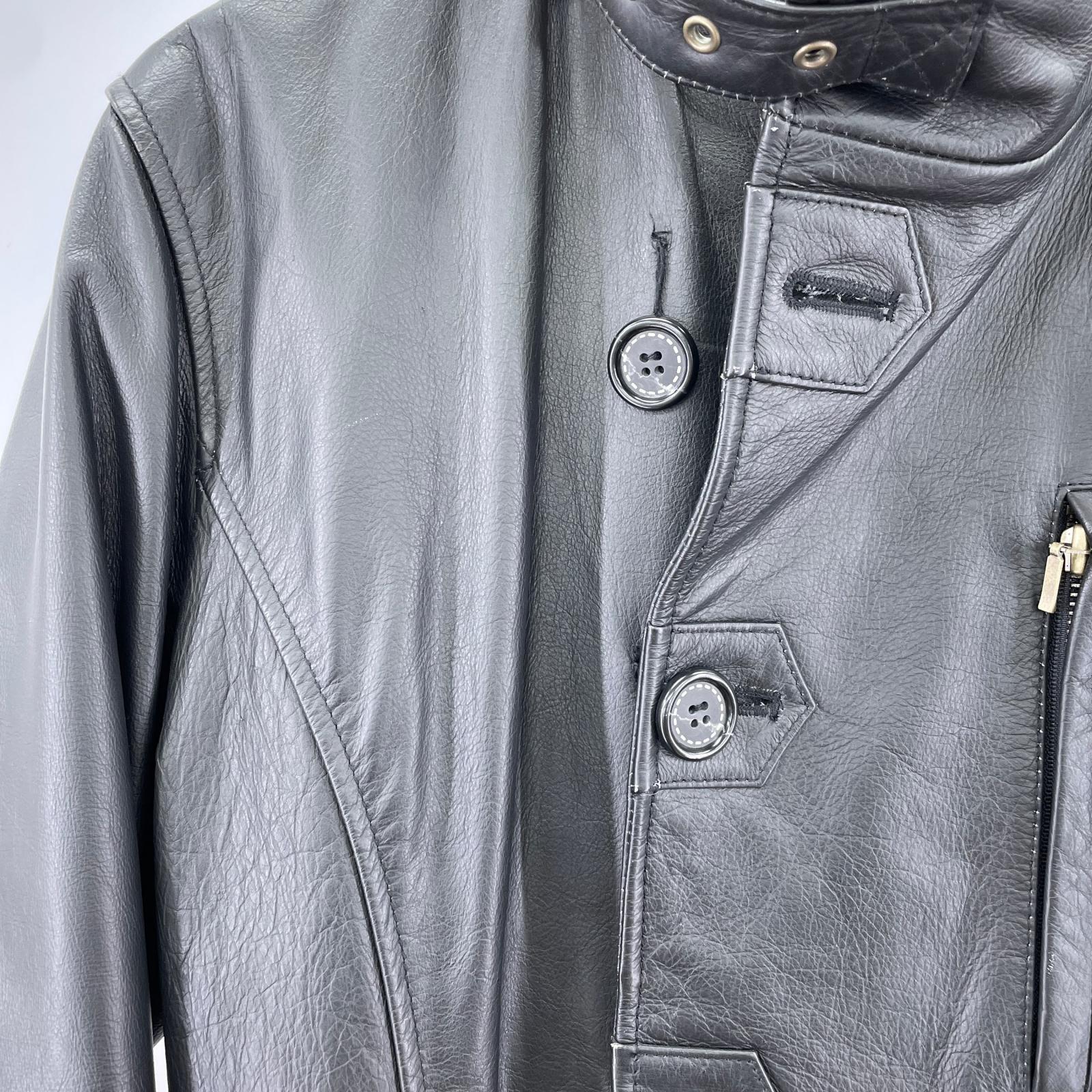 レザージャケット MORGAN レザーコート M ブラック