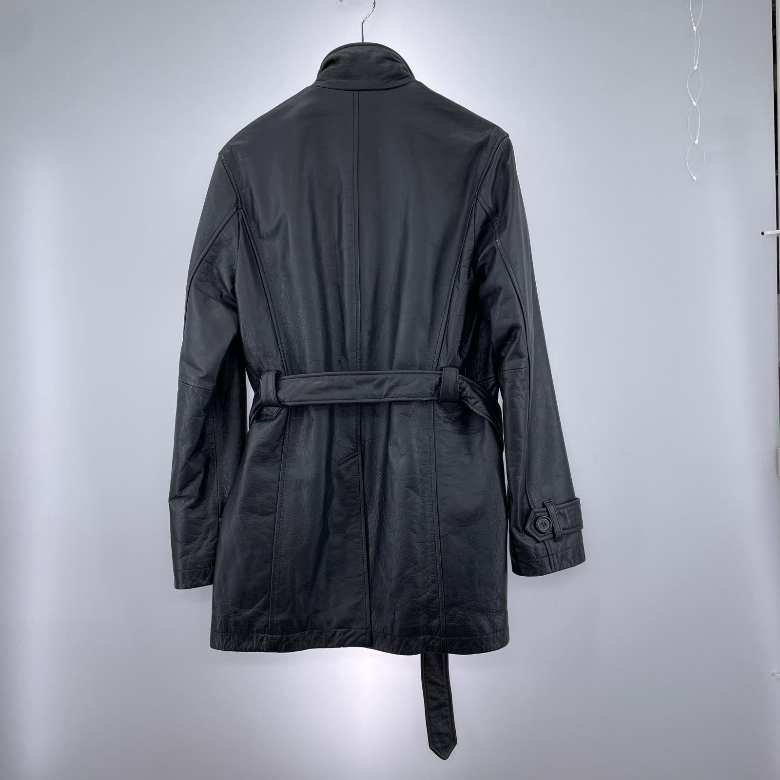 レザージャケット MORGAN レザーコート M ブラック