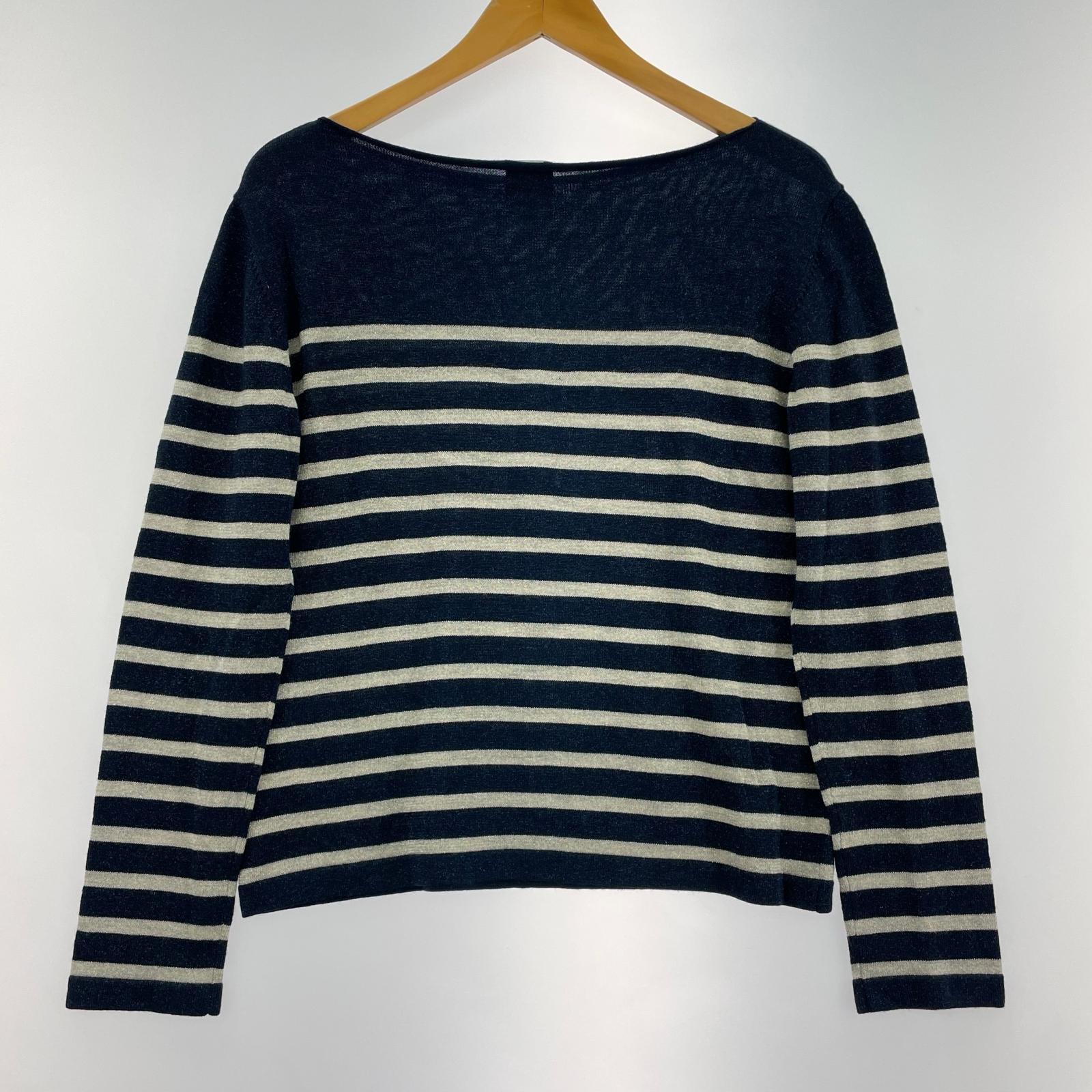 ニット JEAN-PAUL GAULTIER ボーダーニット 紺(38)