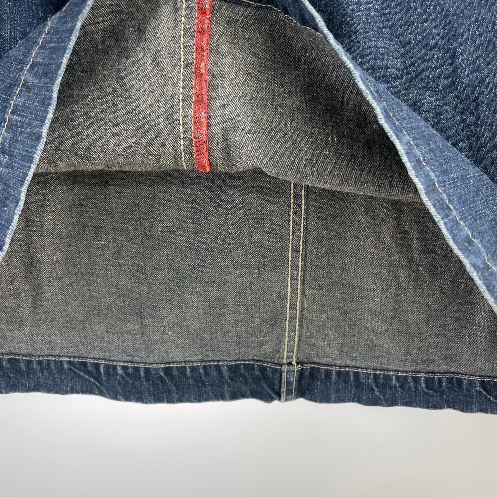ロングスカート デニムロングスカート(M) M ネイビー
