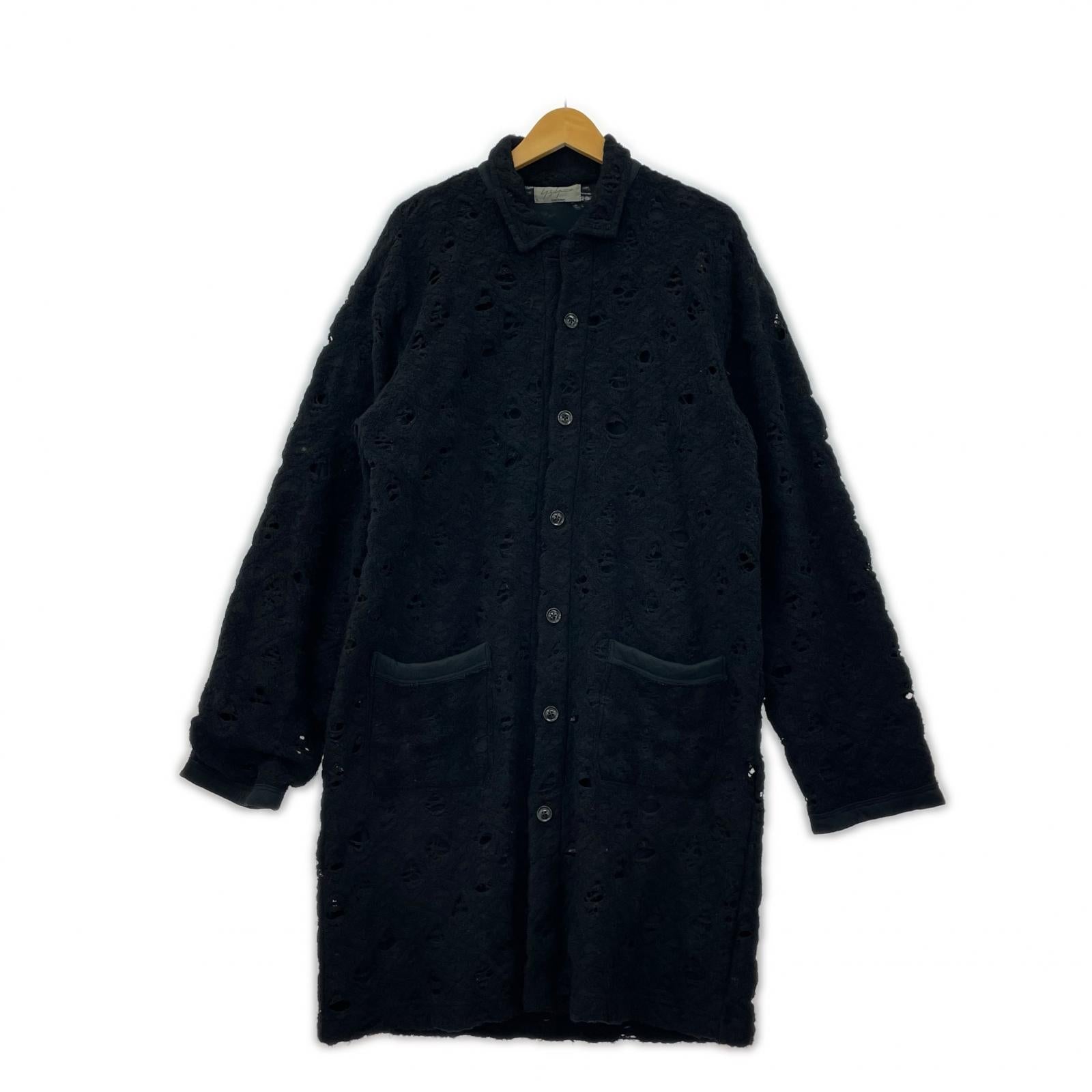 その他アウター 13AW クラッシュ加工 ロングカーディガン (3) 3 ブラック
