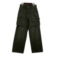 パンツ RAPTOR LAYERED WIDE-LEG JEANS カーキ W30 28 カーキ