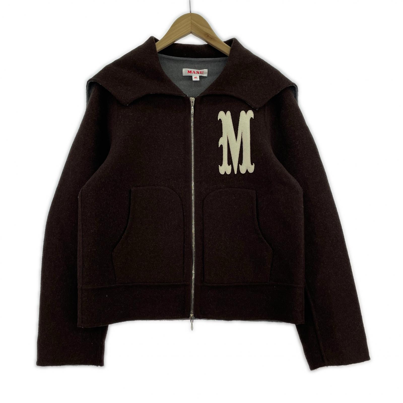 ジャケット 24AW BAT COLLAR ZIP-UP JACKET ブラウン 46 46 ブラウン