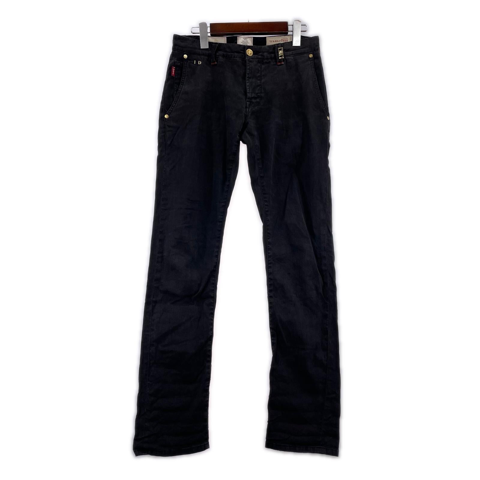 パンツ tramarossa コットンスキニーパンツ W30 BLK 29 ブラック