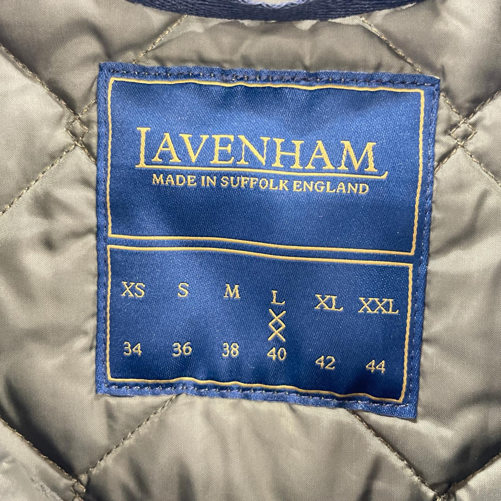 ジャケット LAVENHAM ハイネックキルティングベスト L オリーブ L