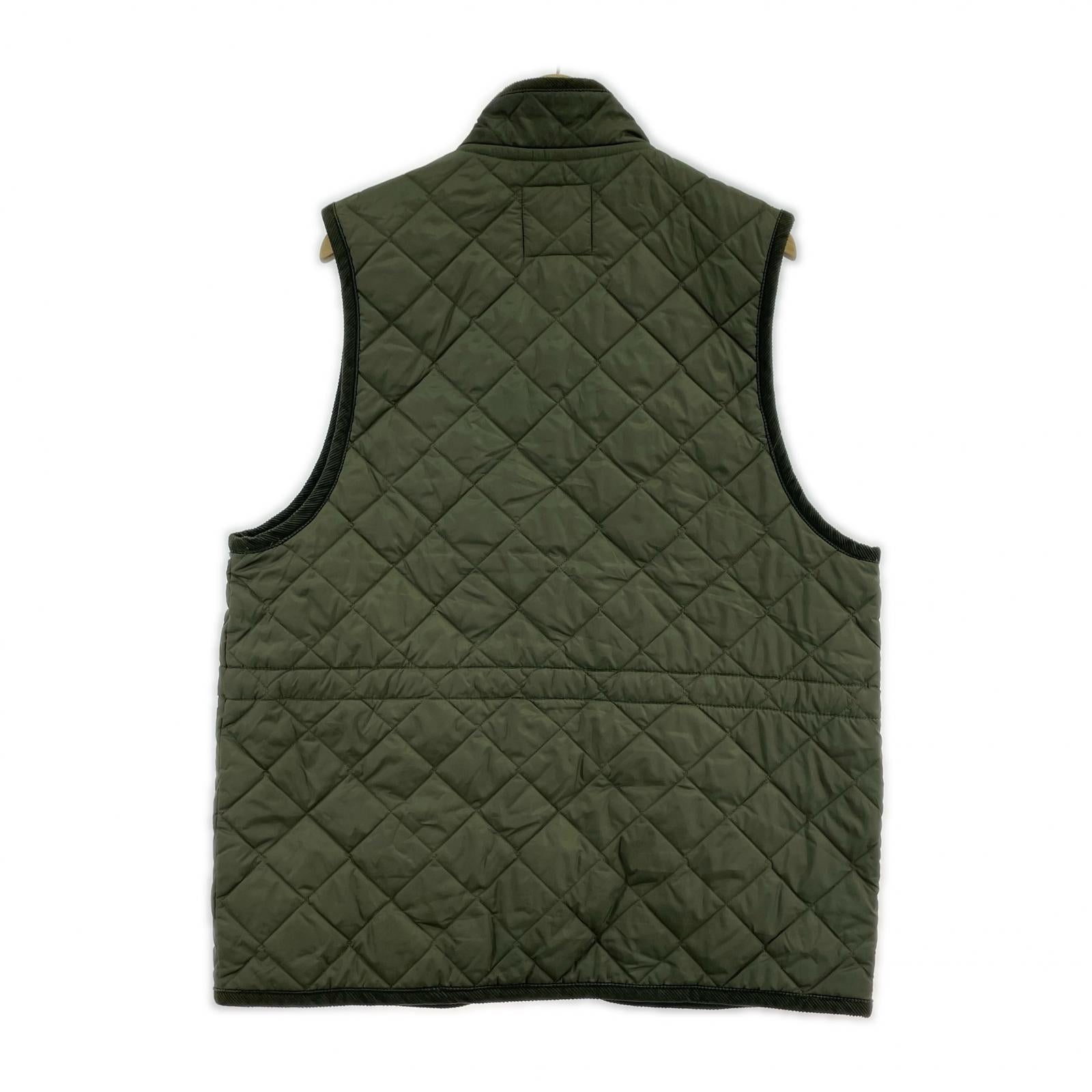 ジャケット LAVENHAM ハイネックキルティングベスト L オリーブ L