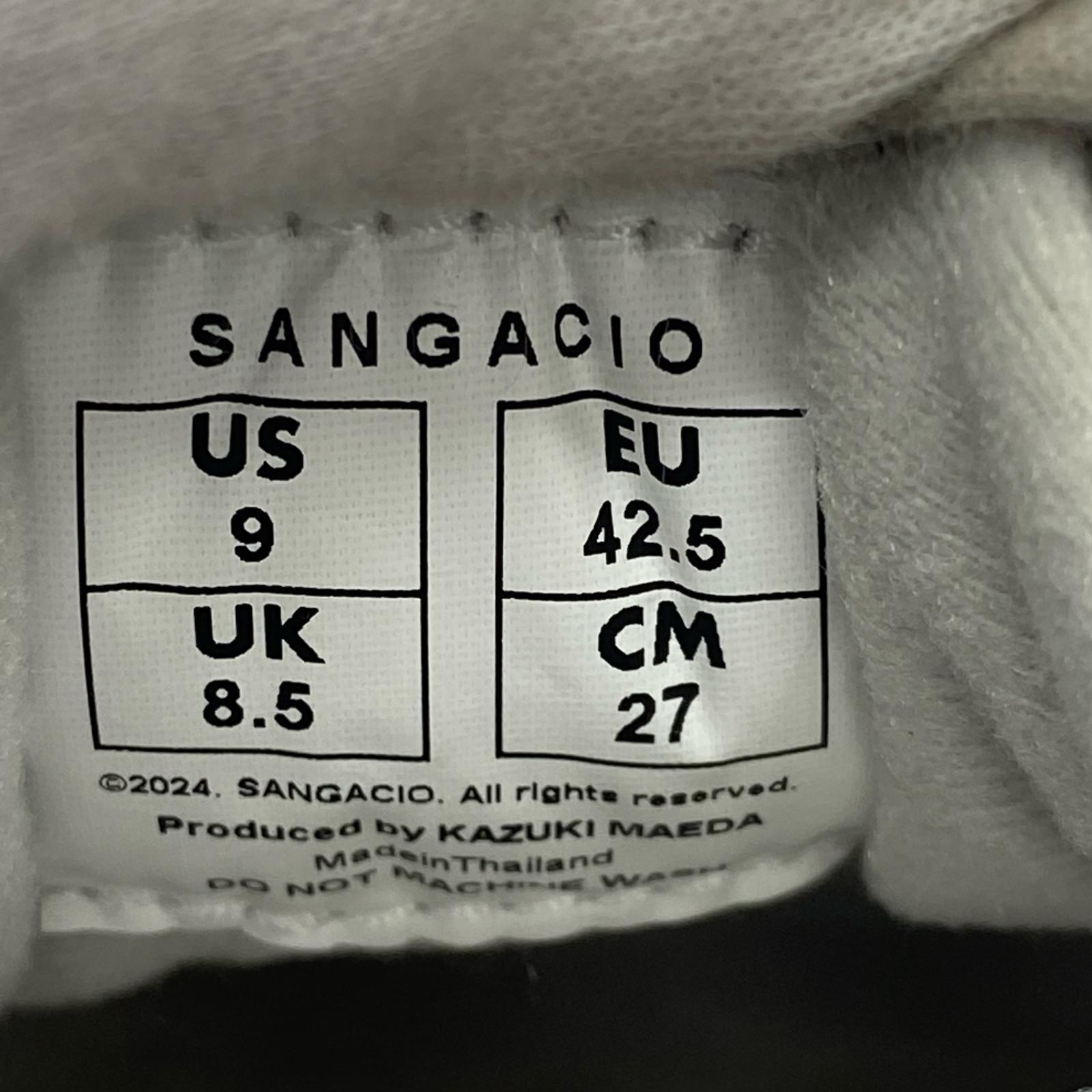 スニーカー SANGACIO/にゅ/パンチング/グレー/27cm 27cm (US9 UK8 1/2 EU44) グレー