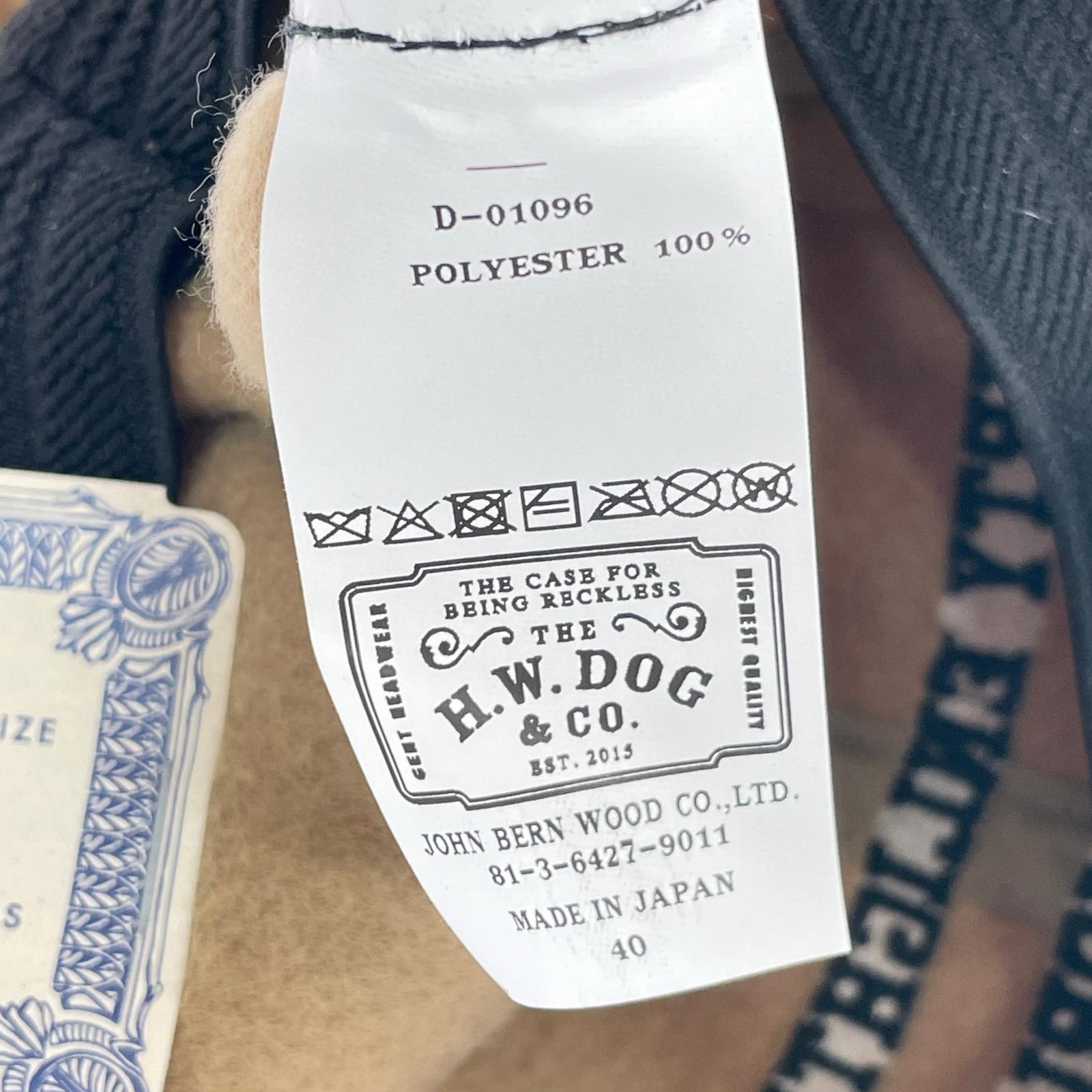 キャップ THE H.W.DOG&CO BIKERS CAP ベージュ (40) ベージュ