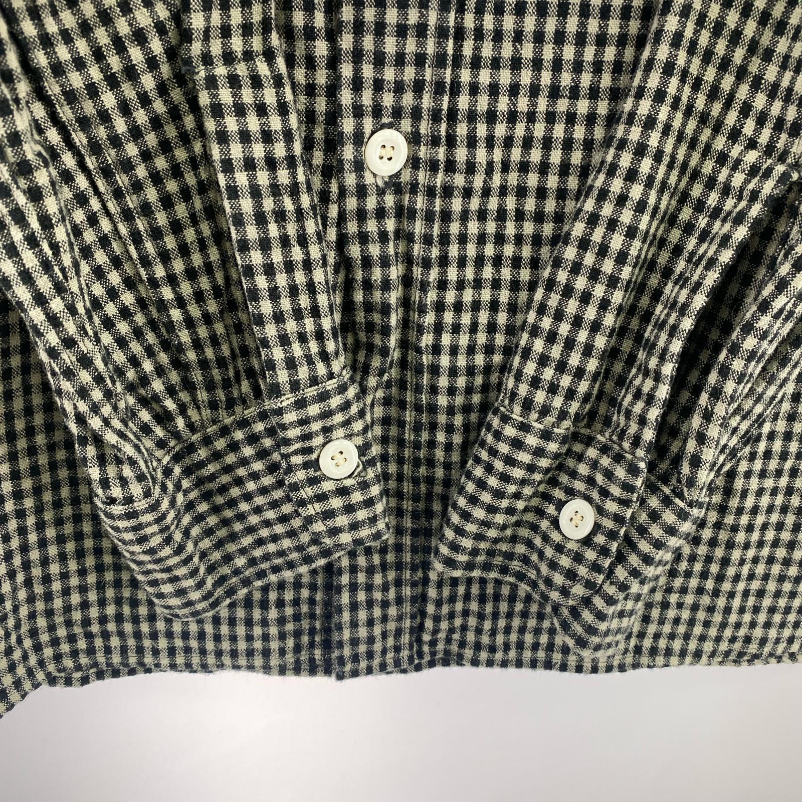 長袖シャツ WAREHOUSE DUCK DIGGER コットンチェックシャツ (38) ブラック