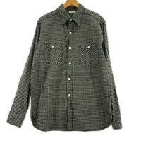 長袖シャツ WAREHOUSE DUCK DIGGER コットンチェックシャツ (38) ブラック