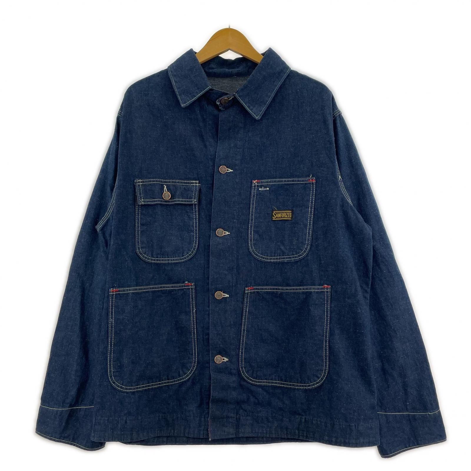 デニムジャケット VINTAGE SANFORIZED 濃紺 デニム カバーオール (40) 40 ネイビー